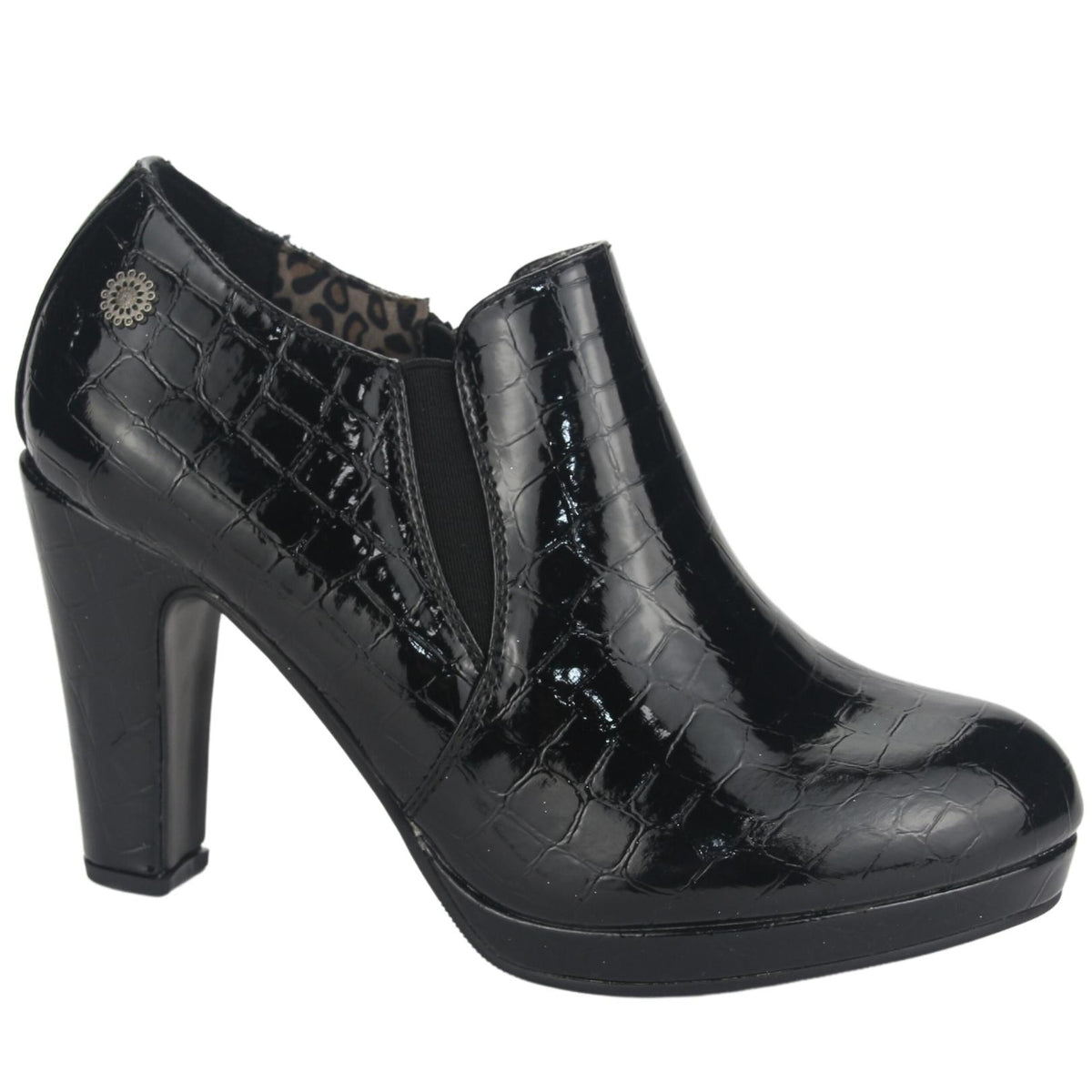 Zapato Chalada Mujer Plataform25 Negro Casual