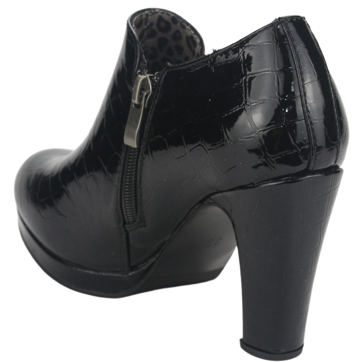 Zapato Chalada Mujer Plataform25 Negro Casual