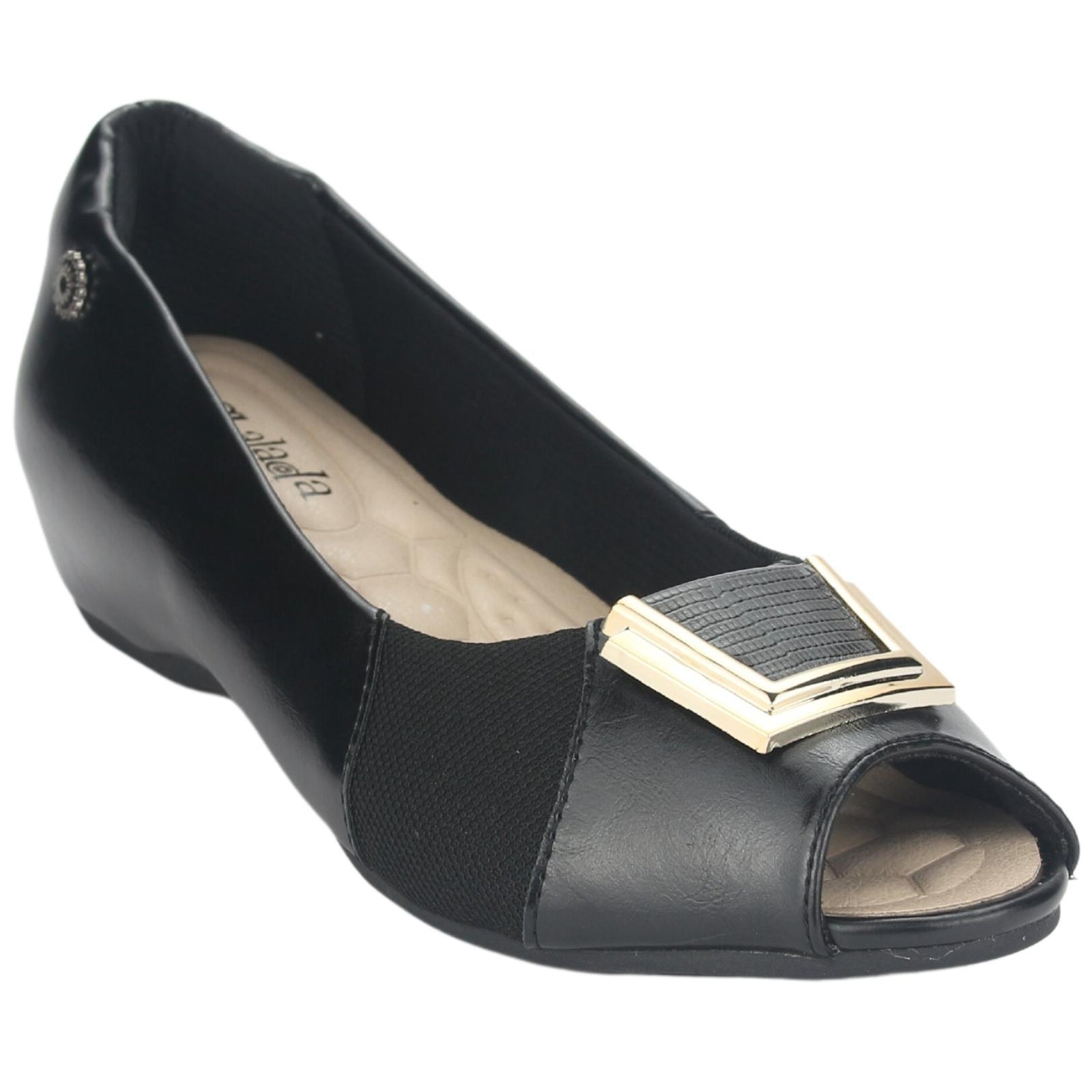 Zapato Chalada Mujer Demi-2 Negro Casual