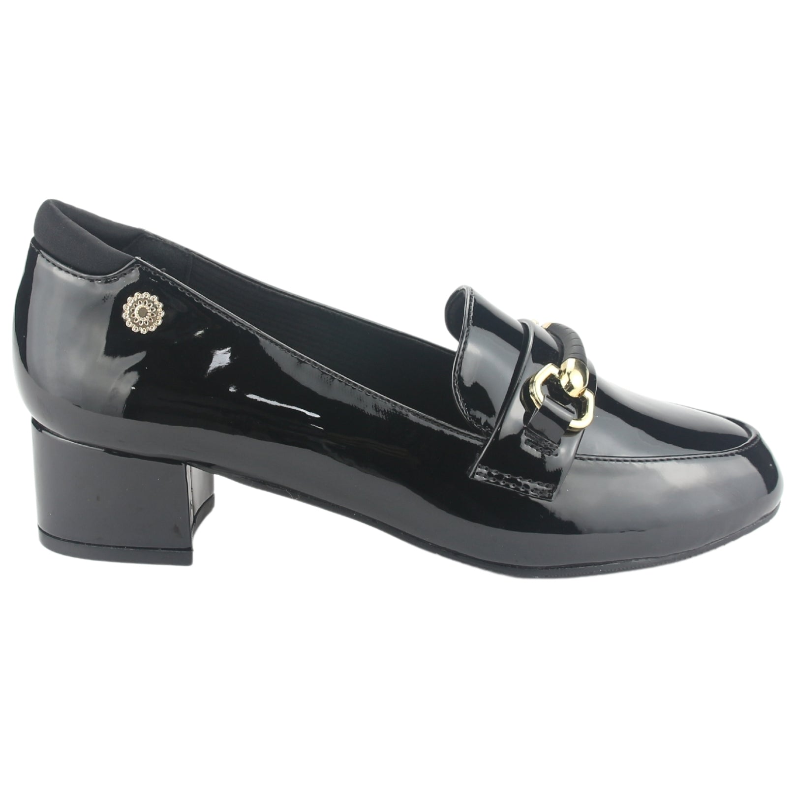Mocasin Chalada Mujer Reyna-1 Negro Casual