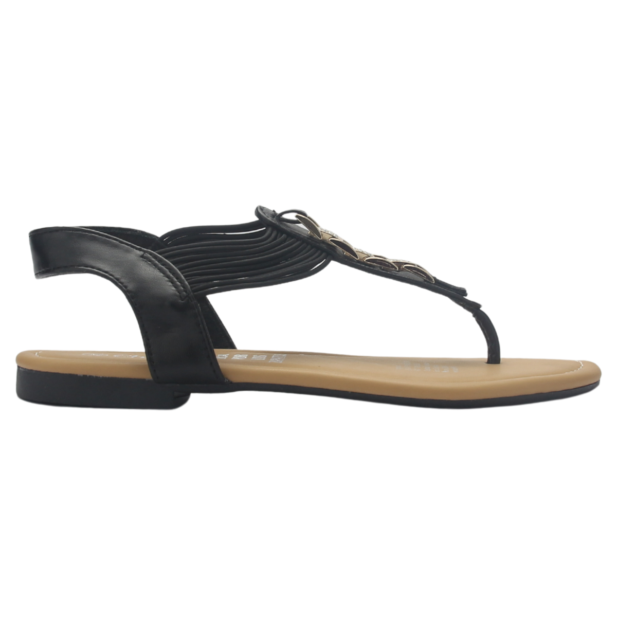 Sandalia Chalada Mujer Call-2 Negro Plano