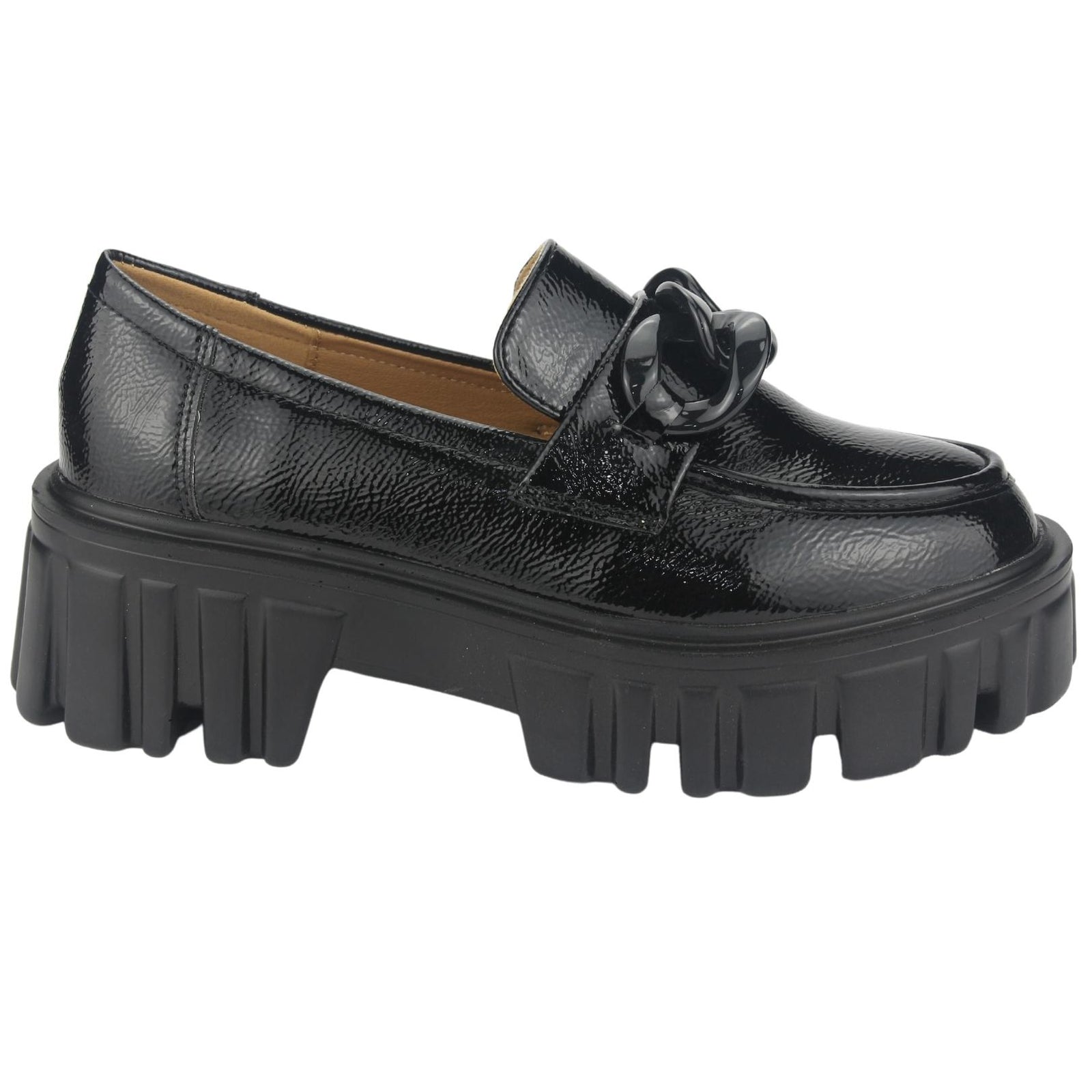 Mocasin Chalada Mujer Gravi-1 Negro Casual