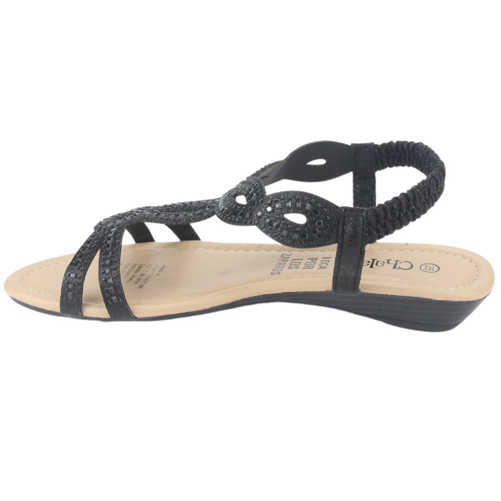 Sandalia Chalada Mujer Call-16 Negro Casual