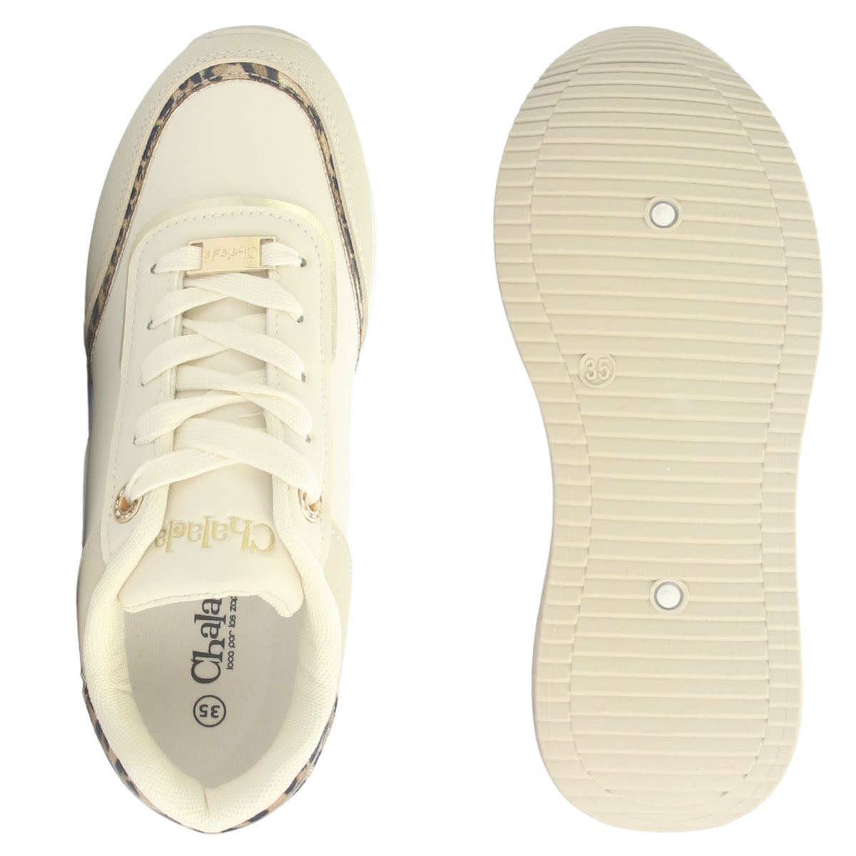 Zapatilla Mujer Chalada Valka-2 Beige Urbano