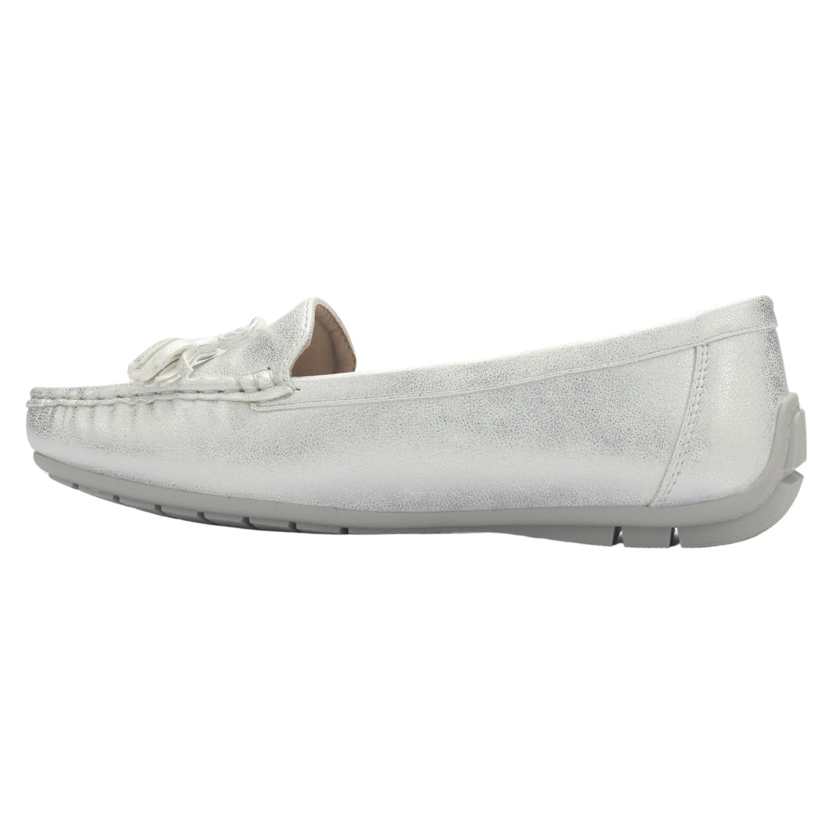 Mocasin Mujer  Chalada Nautico-3 Plateado Casual