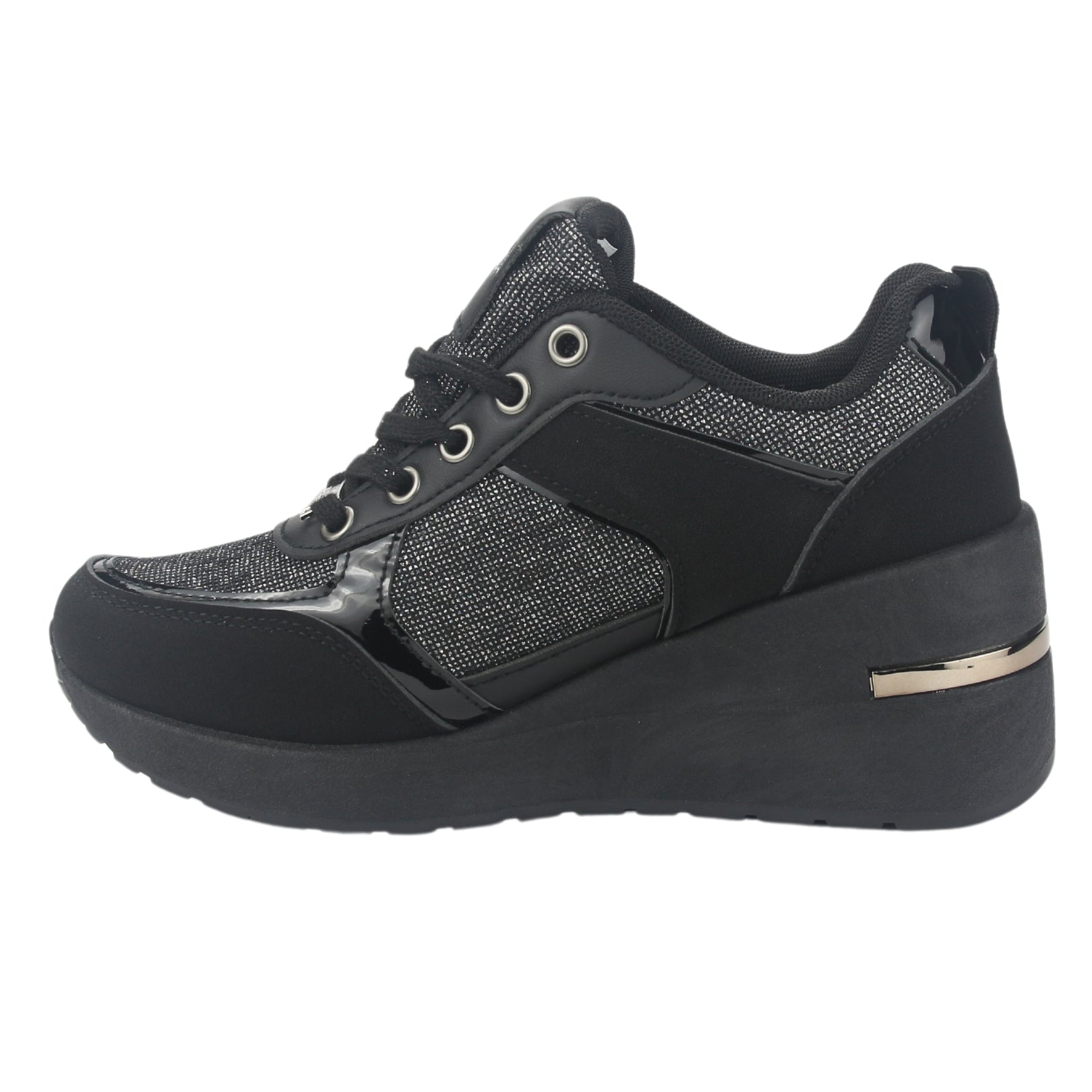 Zapatilla Chalada Mujer Bolki-1 Negro Urbano