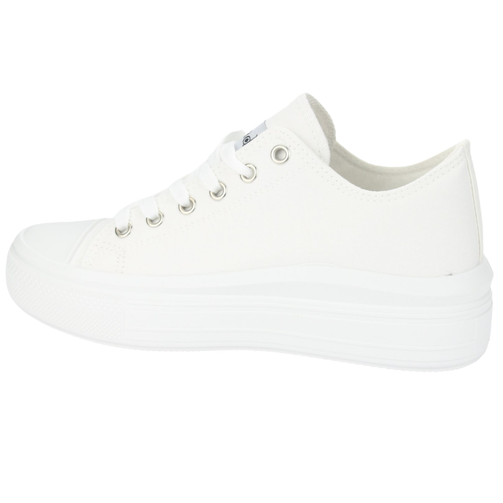 Zapatilla Chalada Mujer Clu-10 Blanco Plataforma