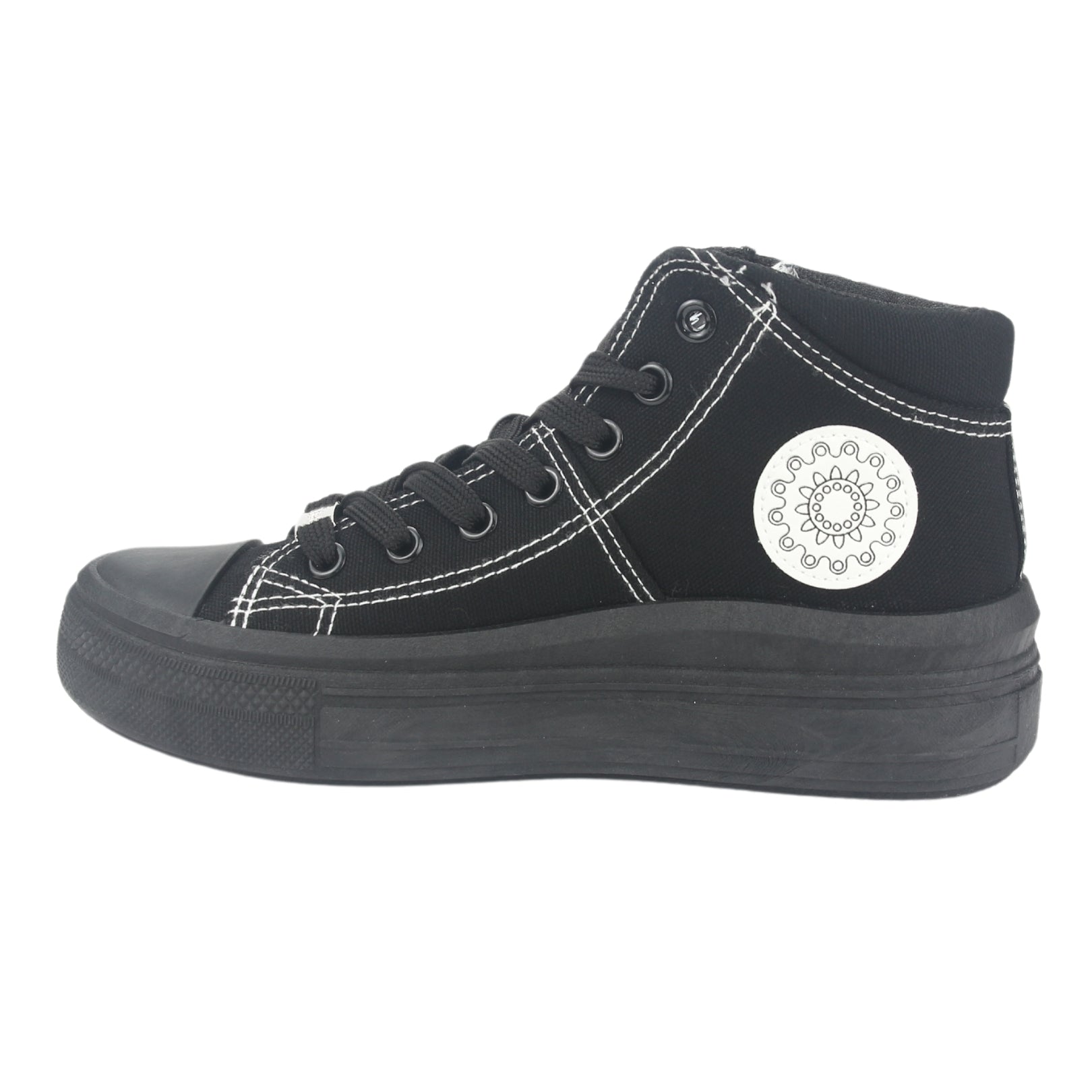 Zapatilla Chalada Mujer Clu-15 Negro Urbano