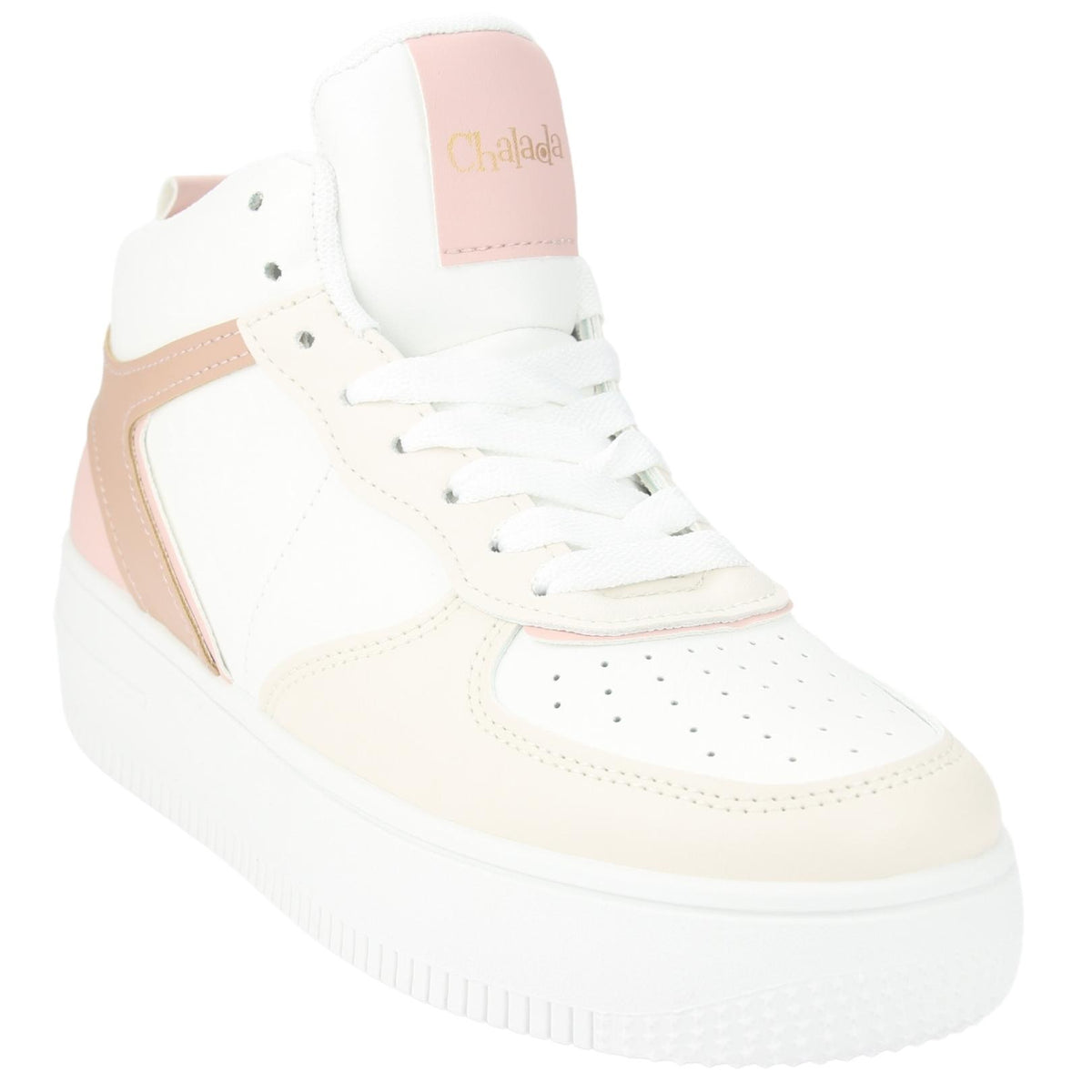 Zapatilla Chalada Mujer Joggo-5 Blanco Rosado Urbano