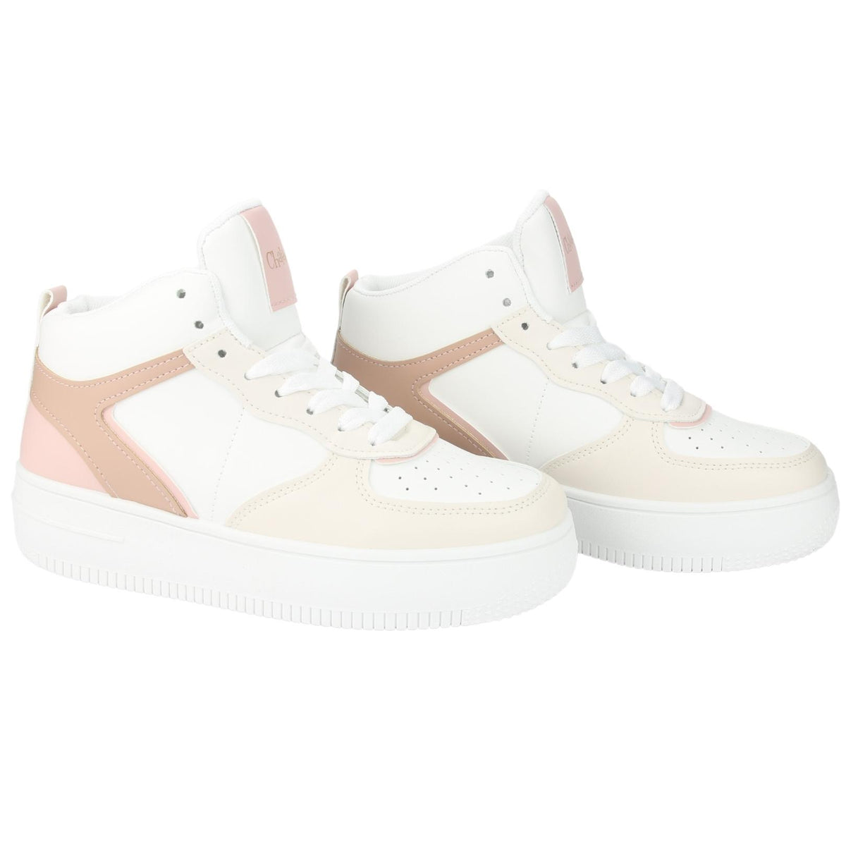 Zapatilla Chalada Mujer Joggo-5 Blanco Rosado Urbano