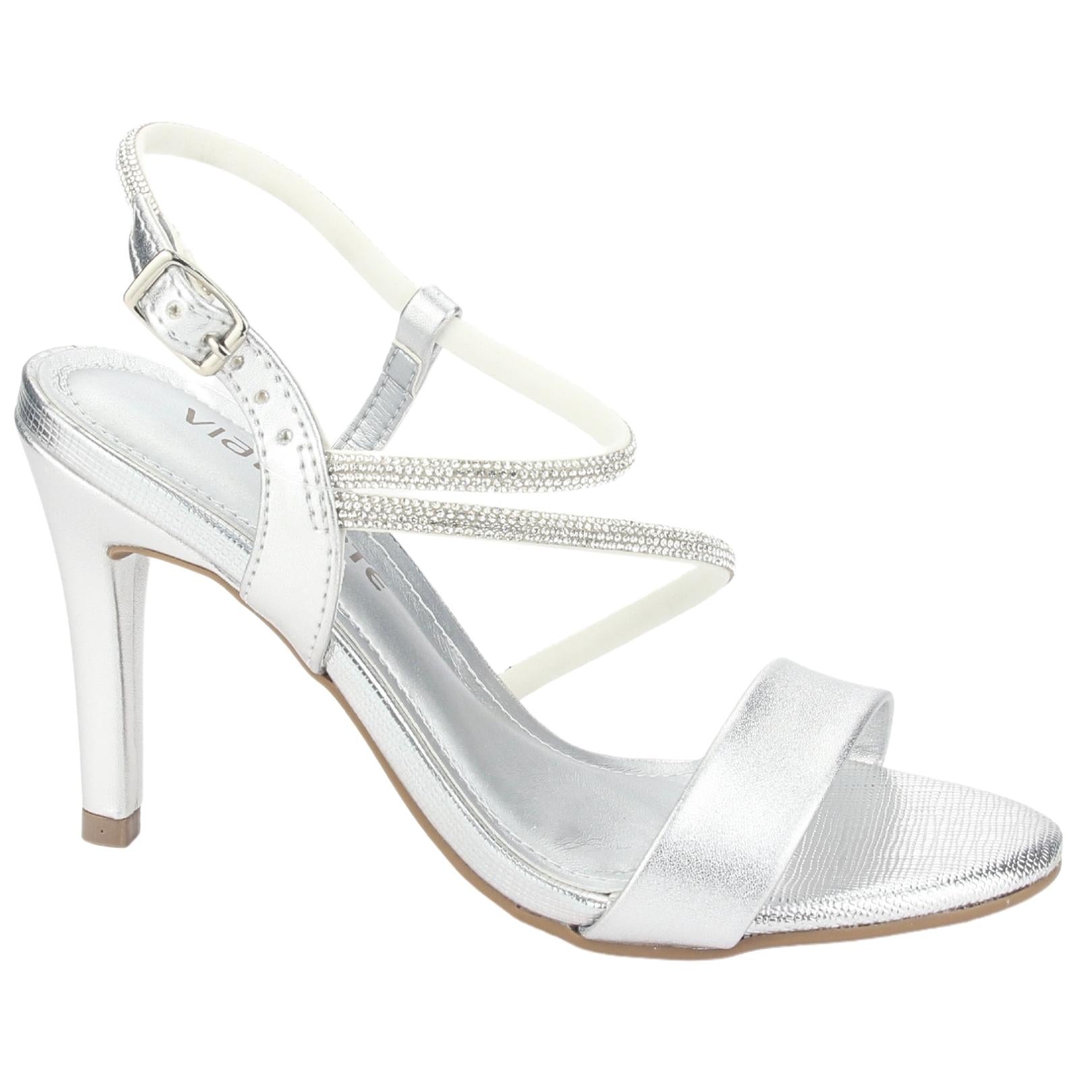 Sandalia Via Marte Mujer 23-17703 Prata Casual