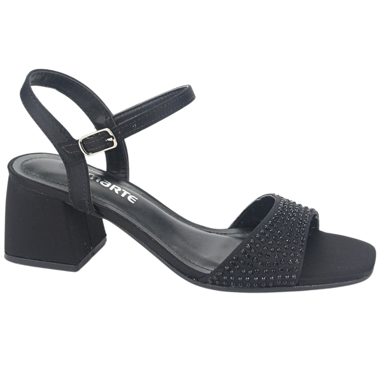 Sandalia Via Marte Mujer 23-9708 C Preto Casual