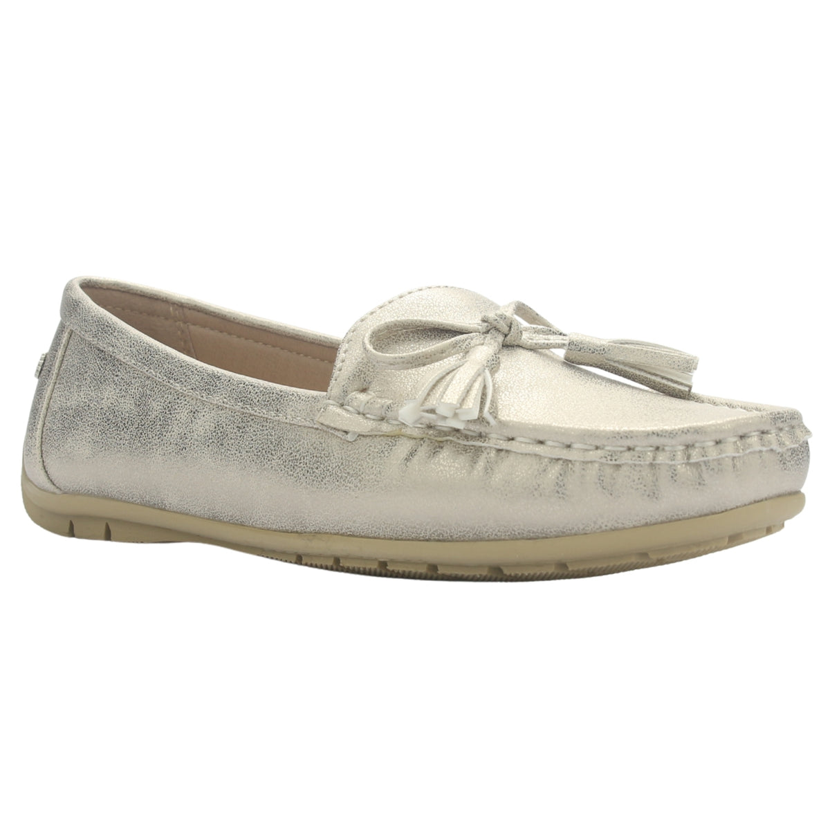 Mocasin Mujer  Chalada Nautico-3 Champagne Casual