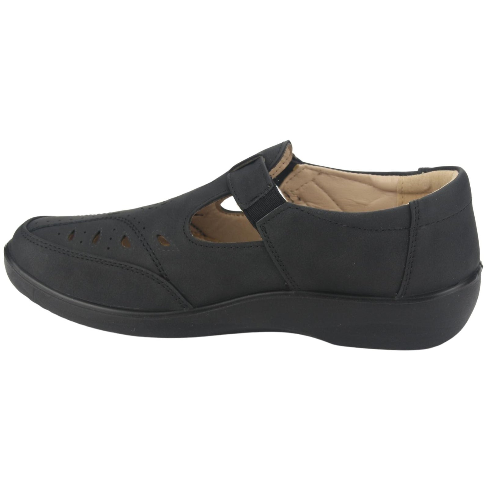 Mocasin Chalada Mujer Dong-1 Negro Casual