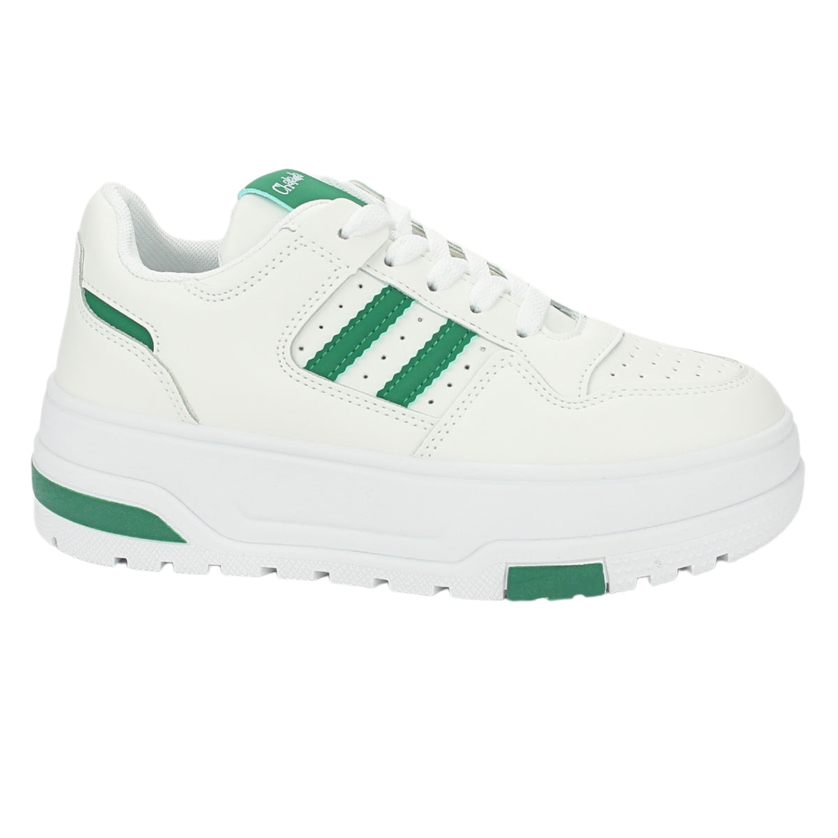 Zapatilla Chalada Mujer Trume-1 Blanco Verde Casual