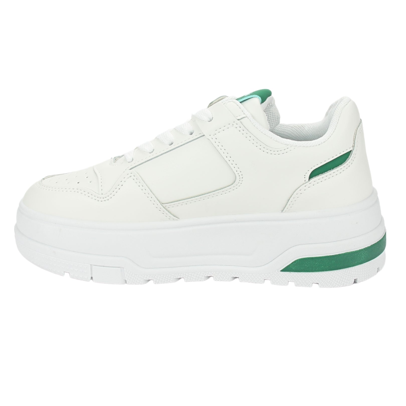 Zapatilla Chalada Mujer Trume-1 Blanco Verde Casual