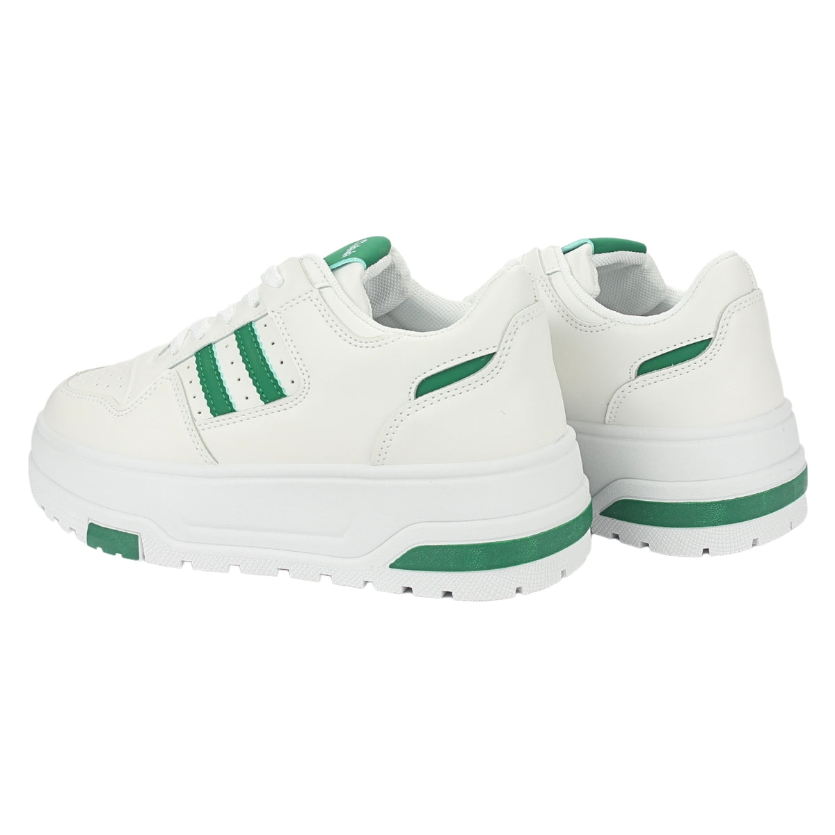Zapatilla Chalada Mujer Trume-1 Blanco Verde Casual