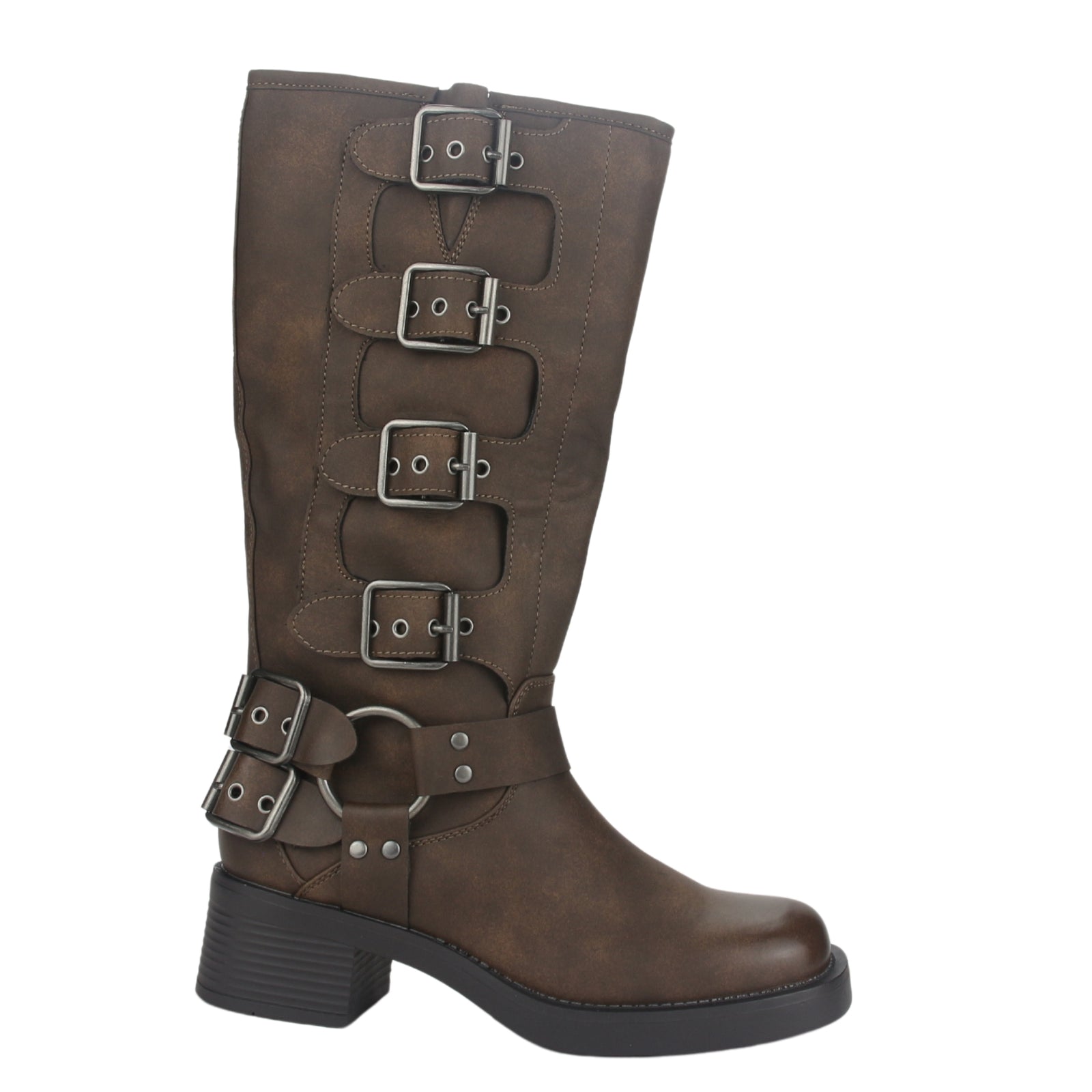 Bota Chalada Mujer Biker-2 Café Casual