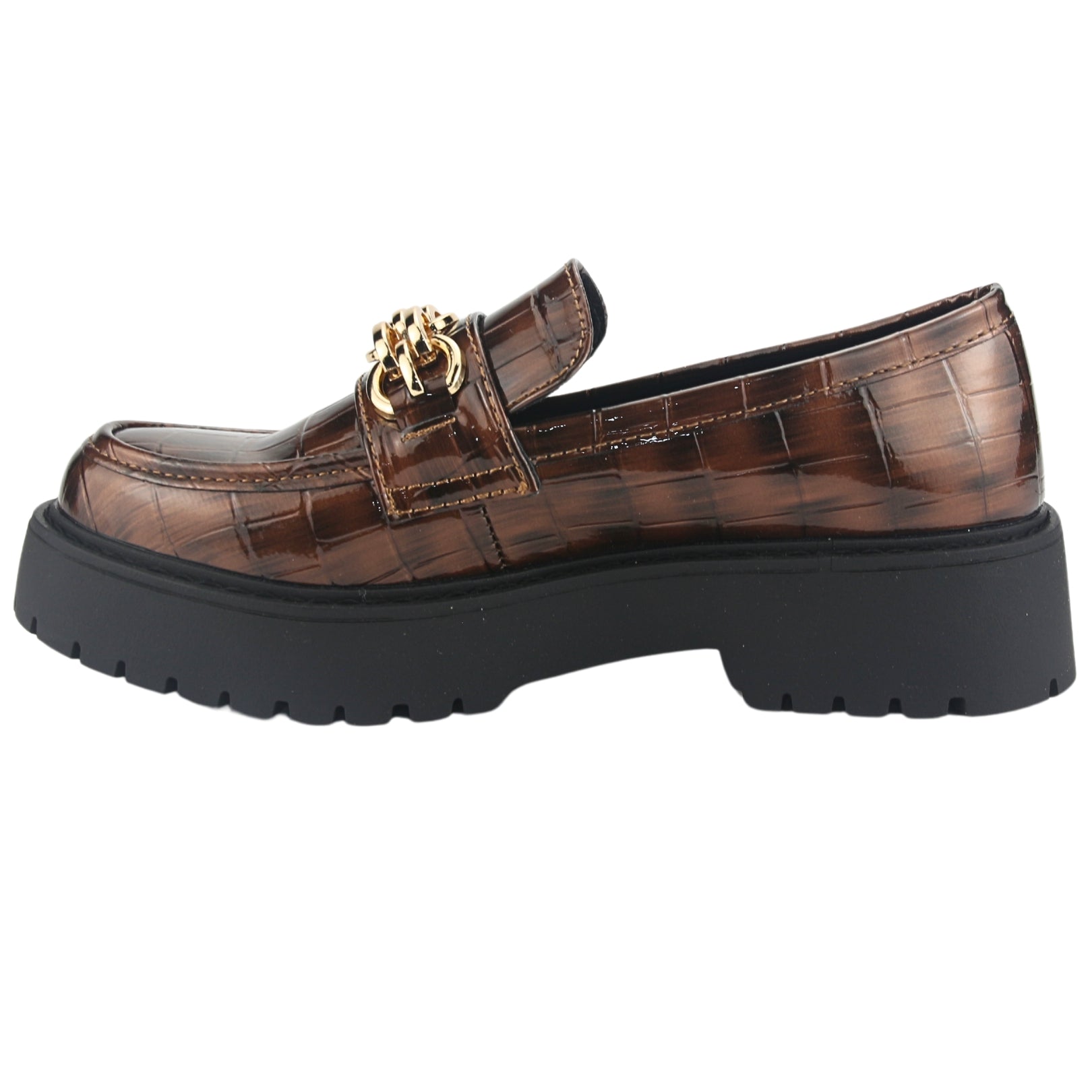 Mocasin Chalada Mujer Lenin-1 Café Casual