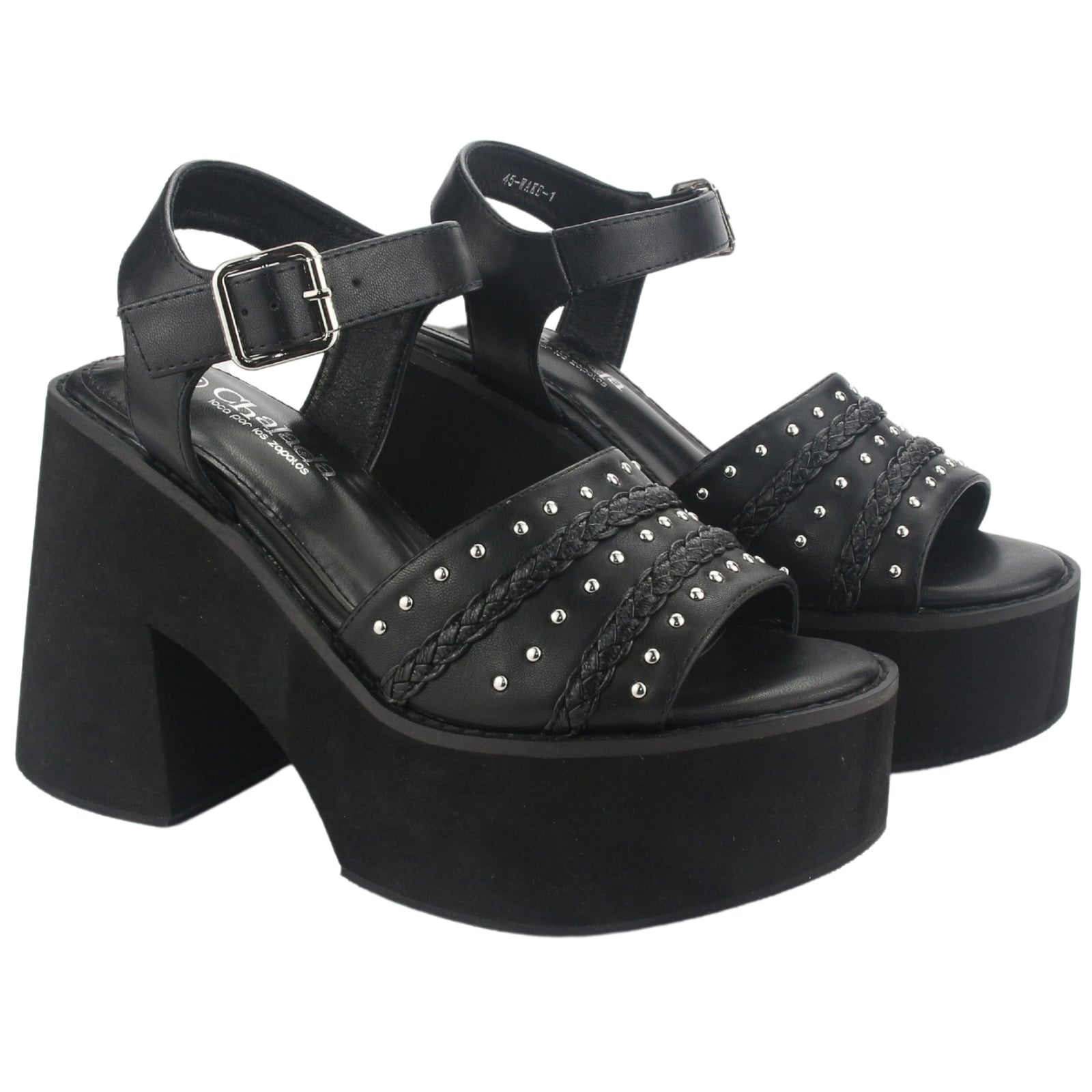 Sandalia Chalada Mujer Wake-1 Negro Casual