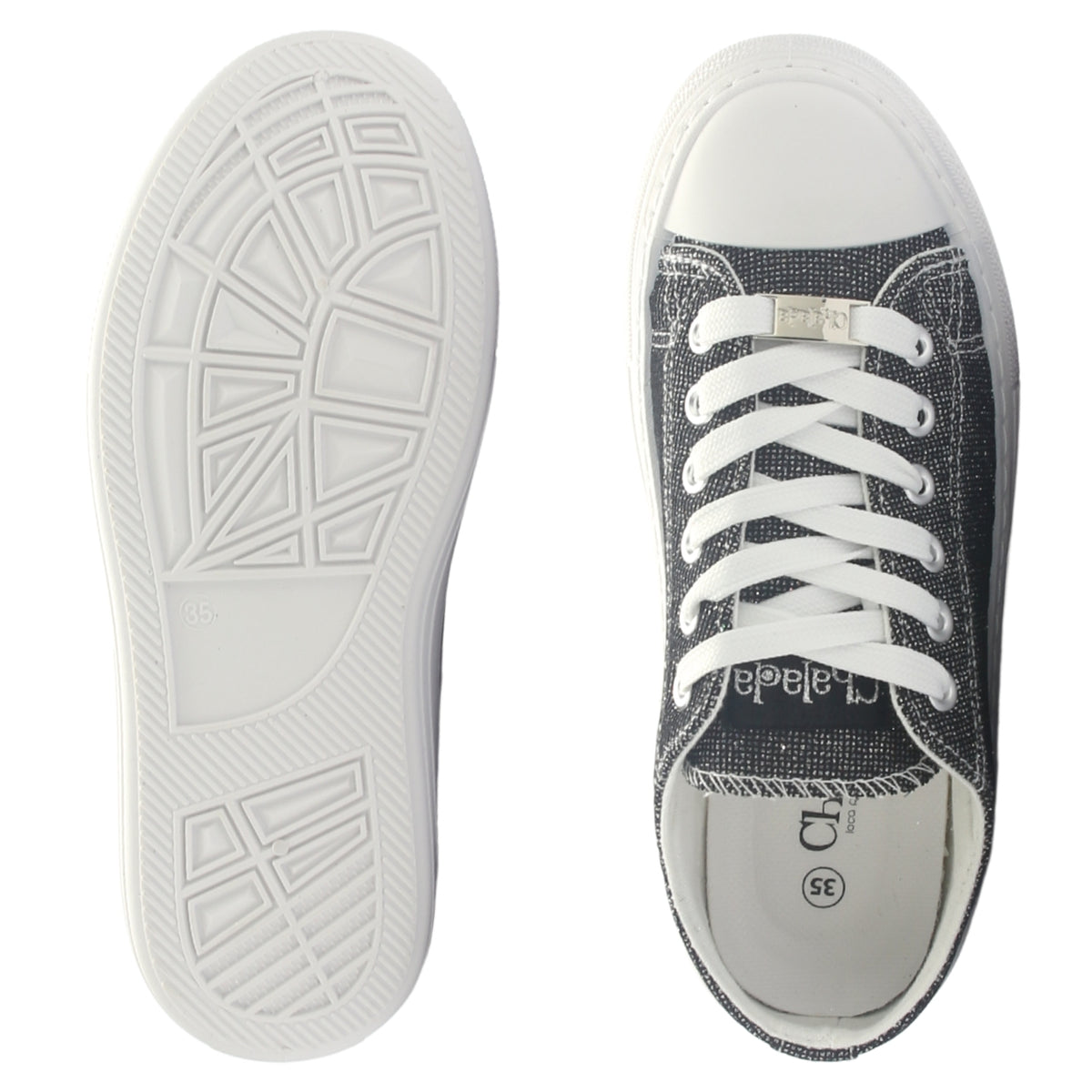 Zapatilla Chalada Mujer Clu-11 Negro Urbano