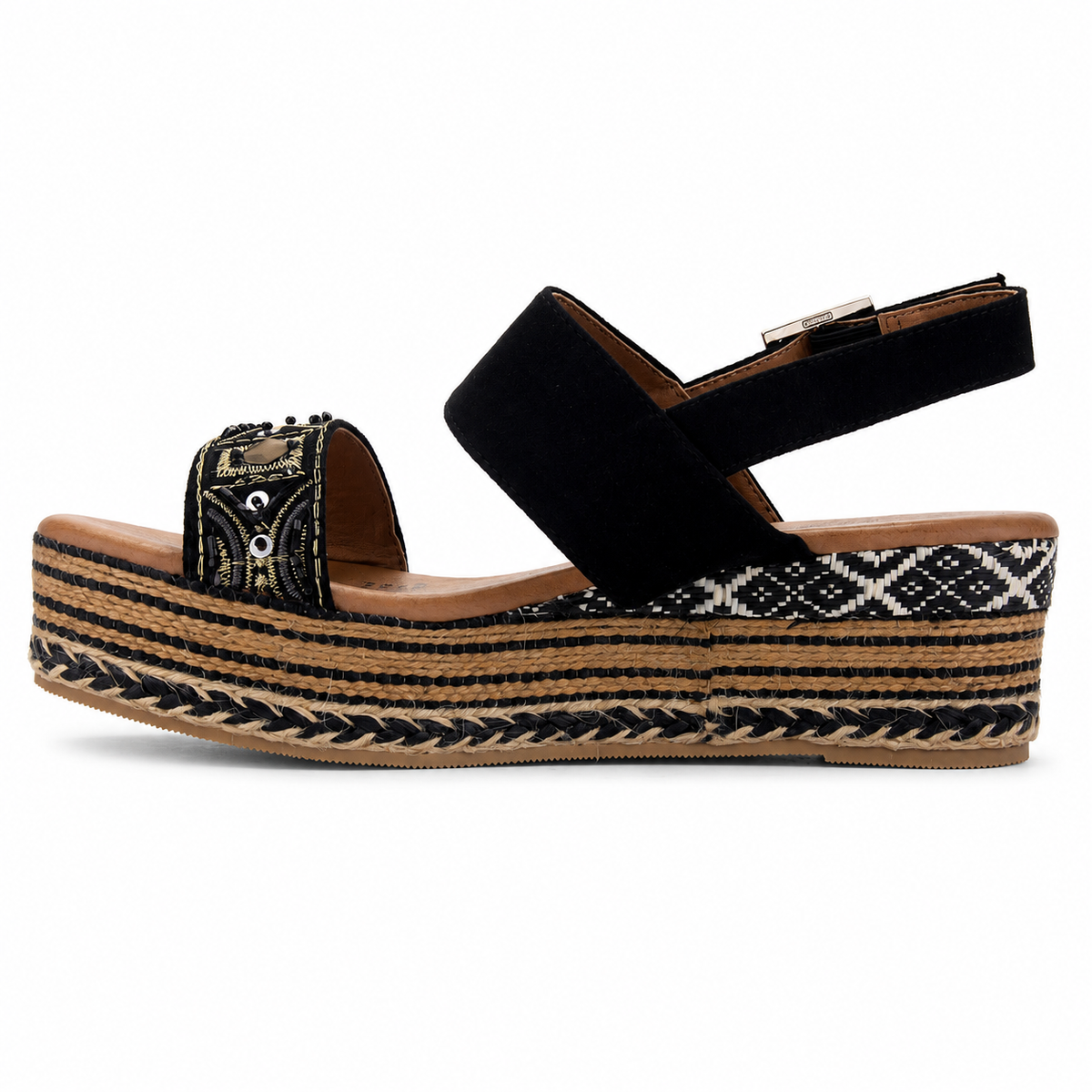 Sandalia Negro Mujer Casual Chalada Masie