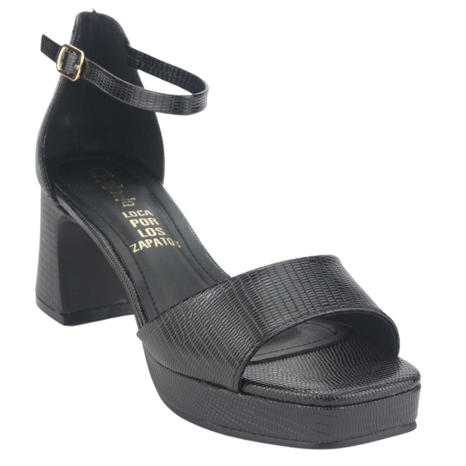 Sandalia Chalada Mujer Flora-2 Negro Casual