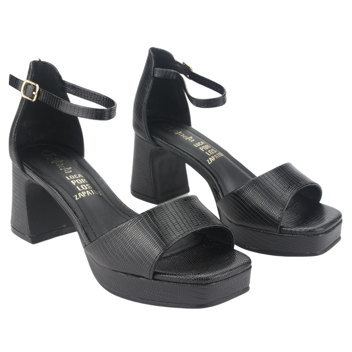 Sandalia Chalada Mujer Flora-2 Negro Casual