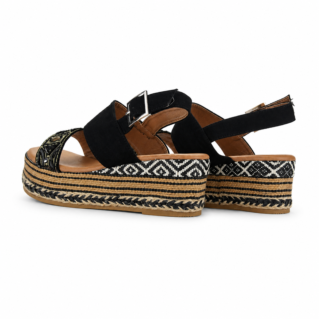 Sandalia Negro Mujer Casual Chalada Masie