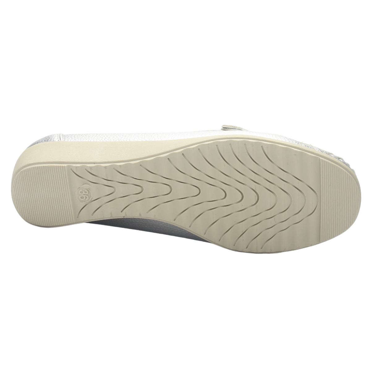 Mocasin Chalada Mujer Malu-2 Plateado Casual