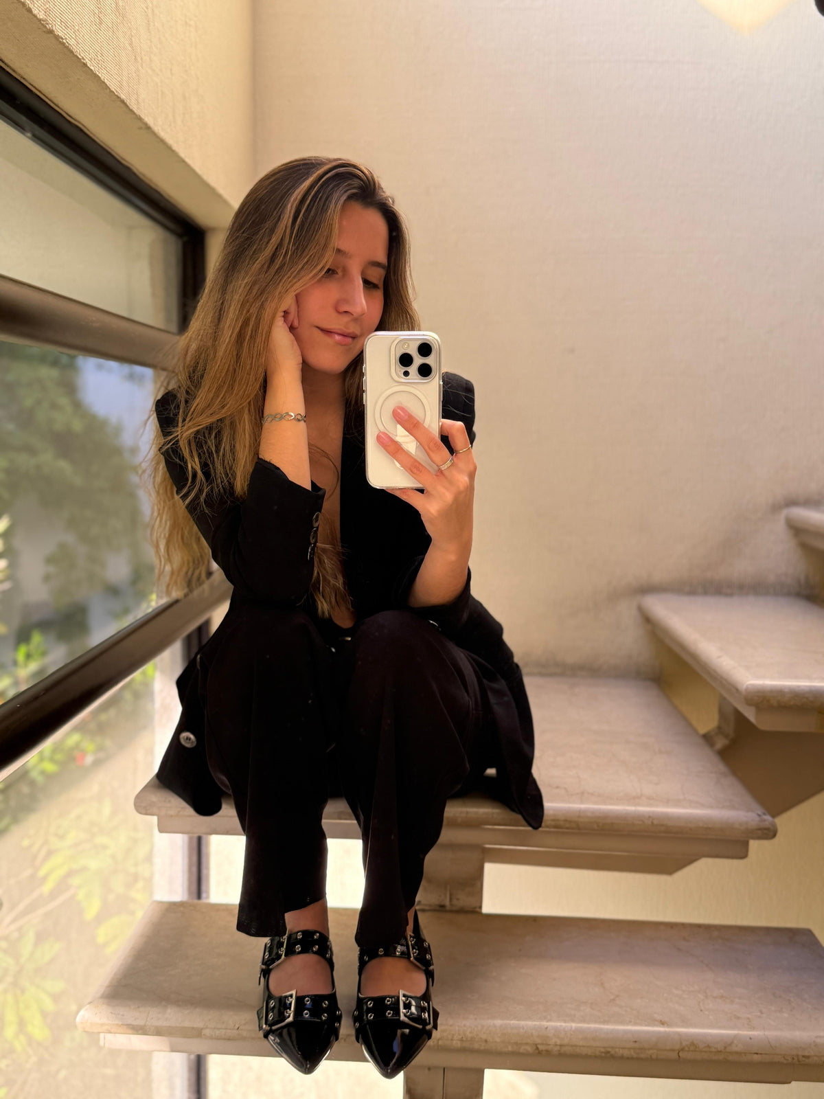 Ballerinas de Mujer Negro Casuales Chalada Slik-1