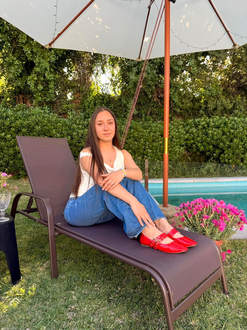 Ballerina Chalada Mujer Miu-3 Rojo Casual