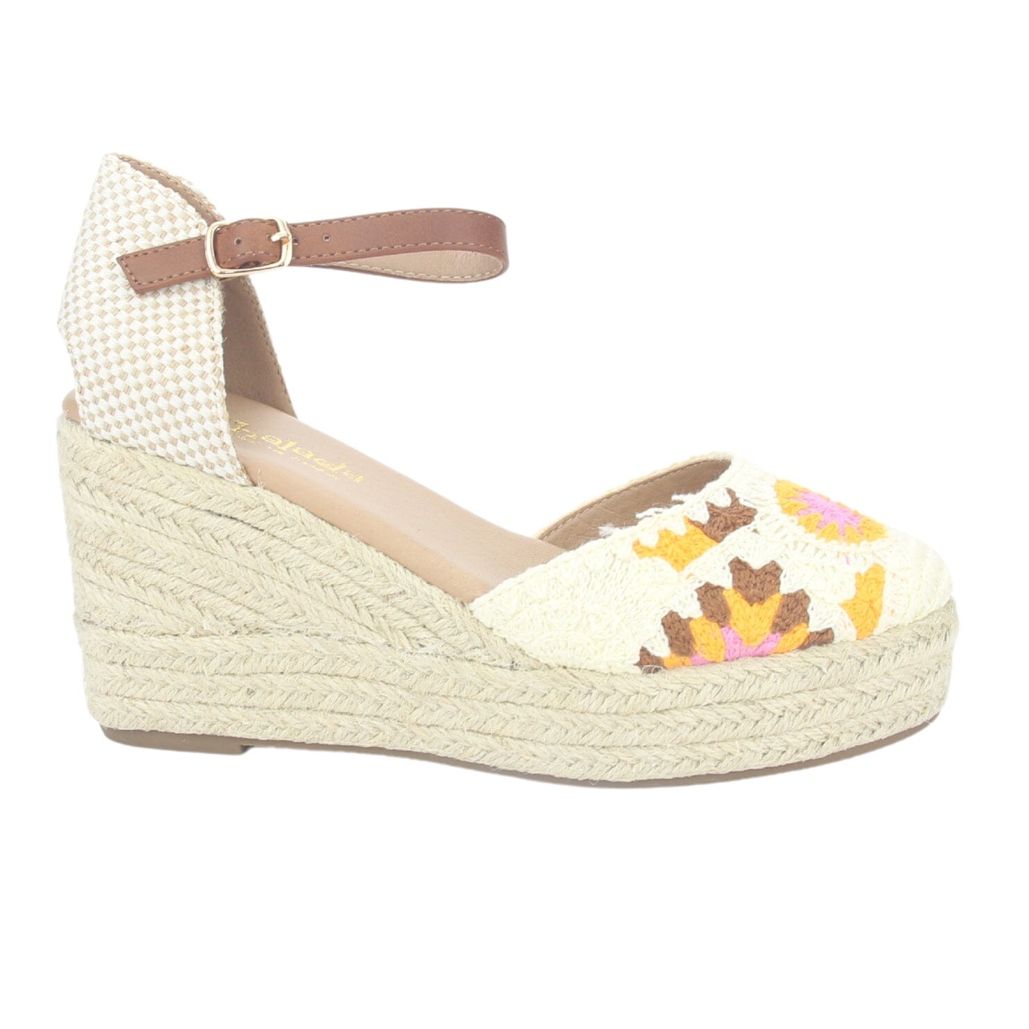 Alpargatas Chalada Mujer Penny-1 Beige Plataforma Tacones Altos Chalada 