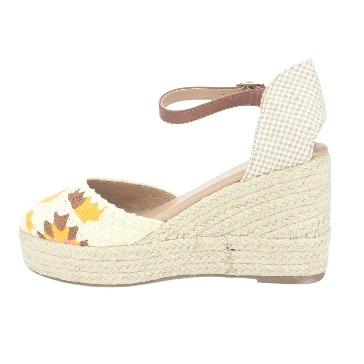 Alpargatas Chalada Mujer Penny-1 Beige Plataforma Tacones Altos Chalada 