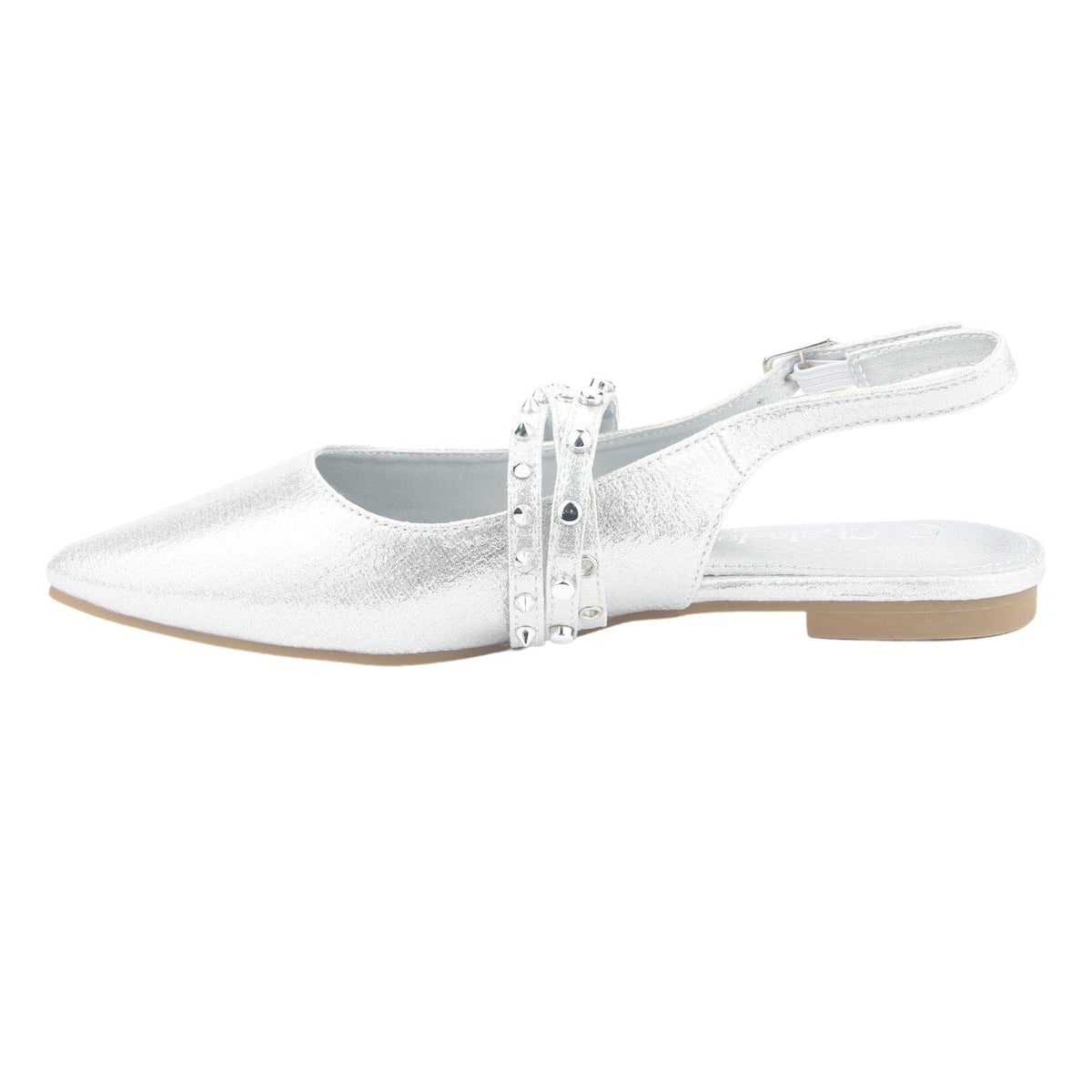 Ballerina Chalada Mujer Maris-6 Plateado Casual Ballerinas Chalada 