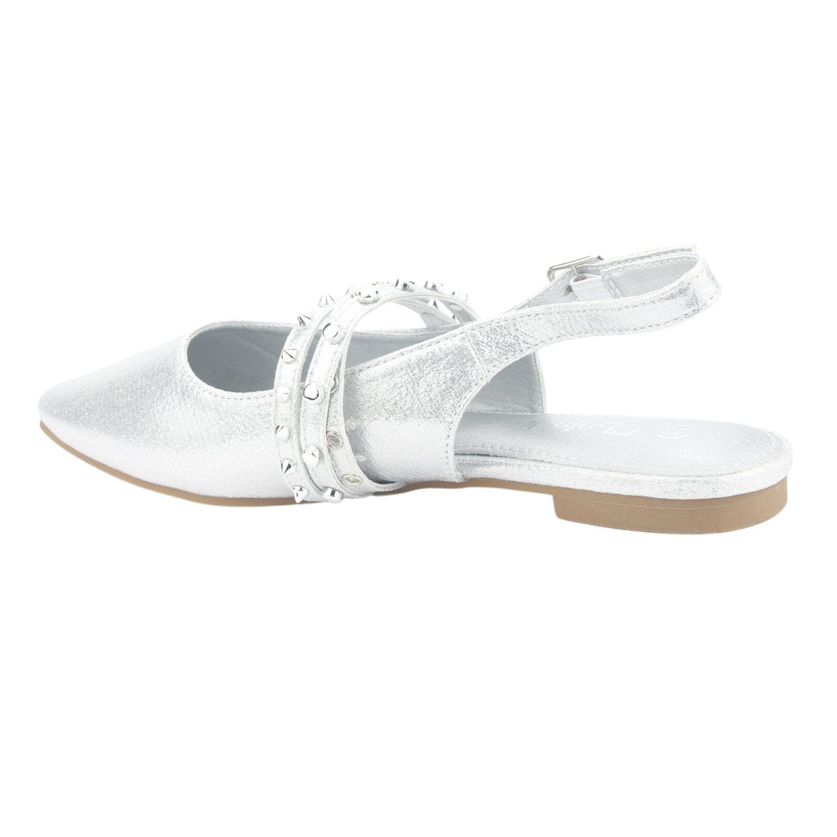 Ballerina Chalada Mujer Maris-6 Plateado Casual Ballerinas Chalada 