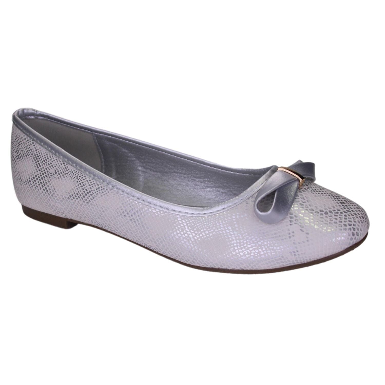 Ballerina Chalada Mujer Nathan-40 Plateado Casual Zapatos Planos Chalada 