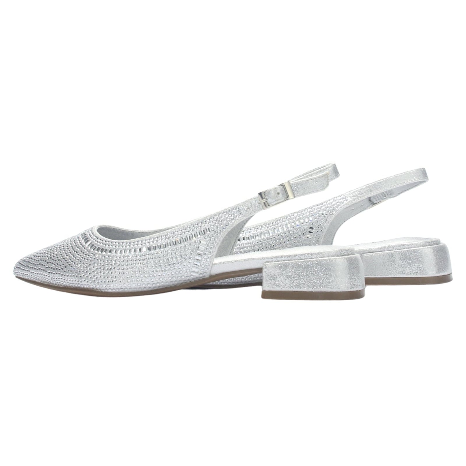 Ballerina Mujer Chalada Diri-1 Plateado Casual Ballerinas Chalada 