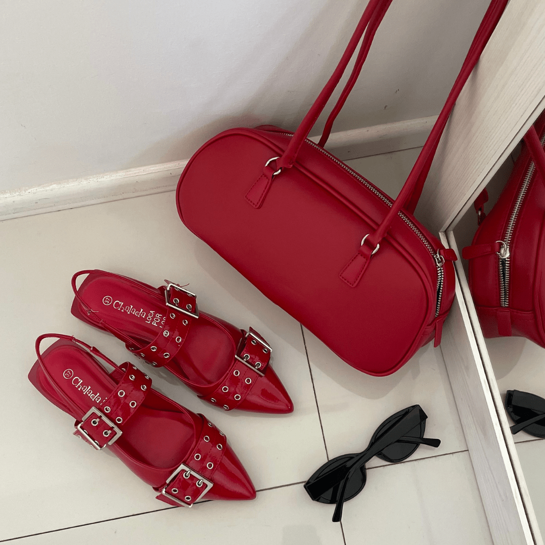 Ballerina Mujer Chalada Slik-1 Rojo Casual Ballerinas Chalada 