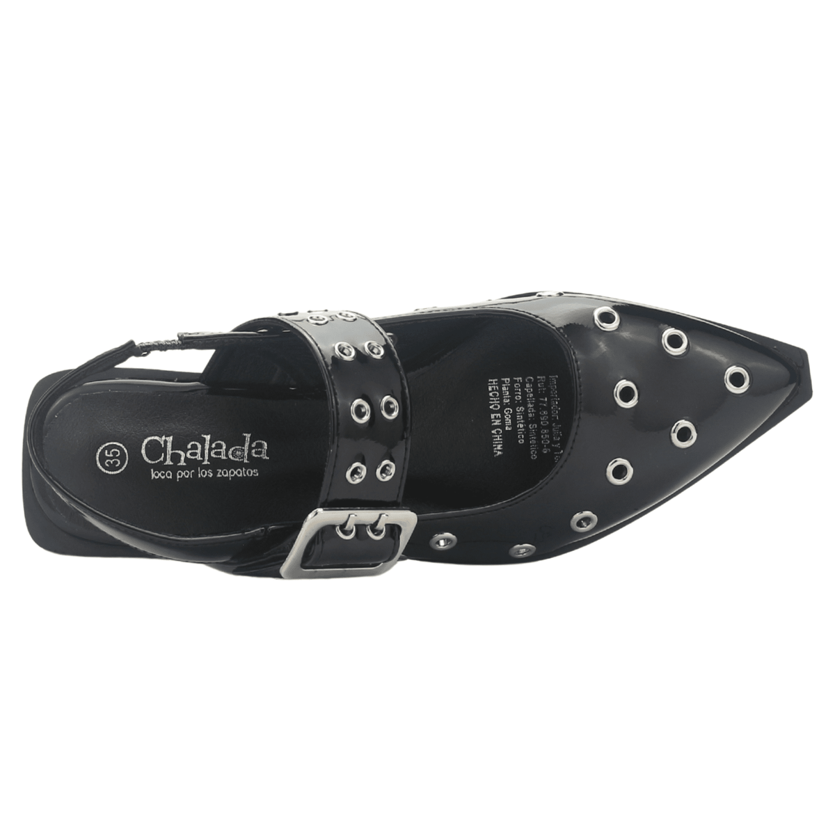 Ballerina Mujer Chalada Slik-20 Negro Casual Ballerinas Chalada 