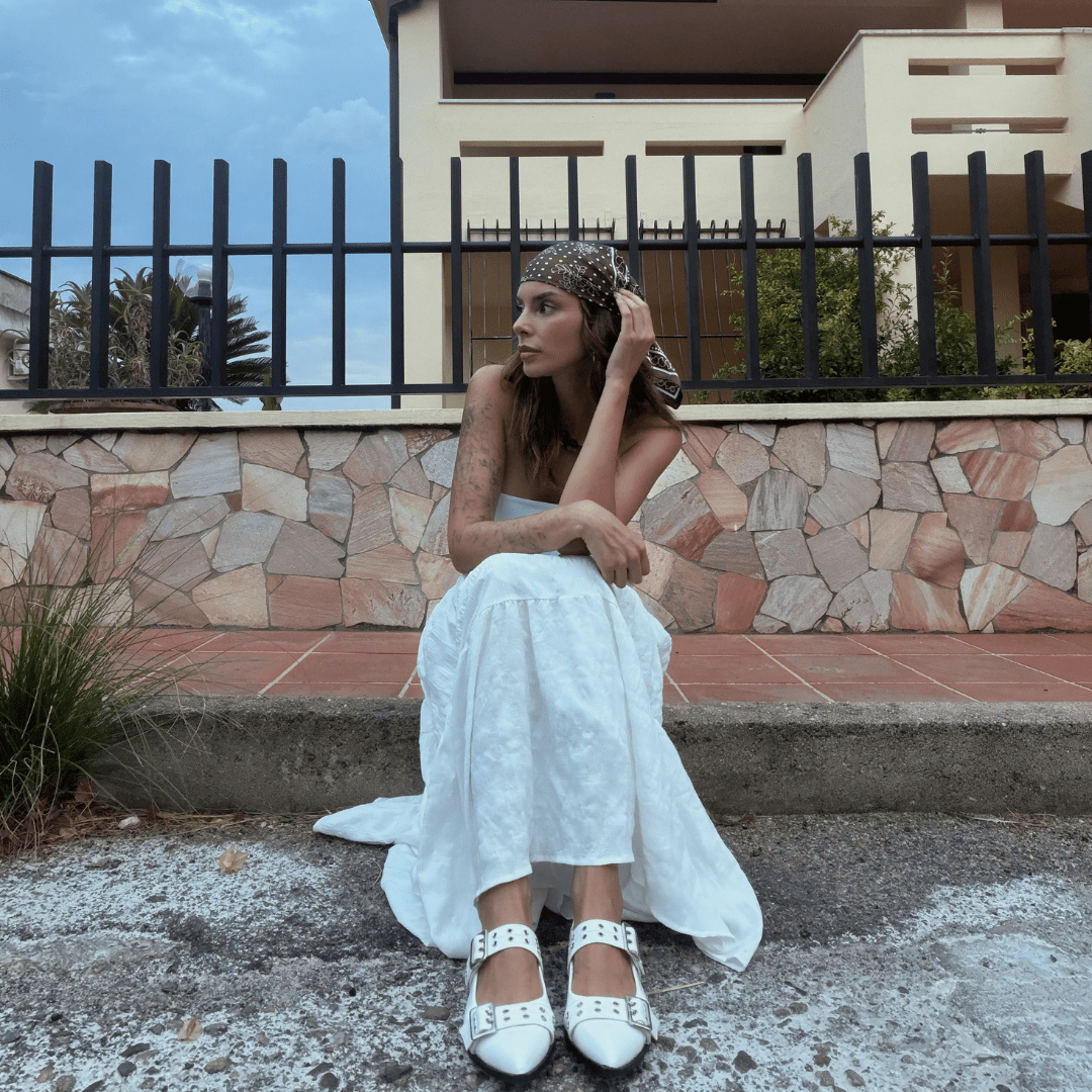 Ballerina Mujer Chalada Slik-21 Blanco Casual Ballerinas Chalada 