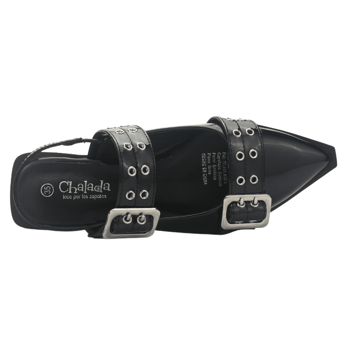 Ballerina Mujer Chalada Slik-21 Negro Casual Ballerinas Chalada 