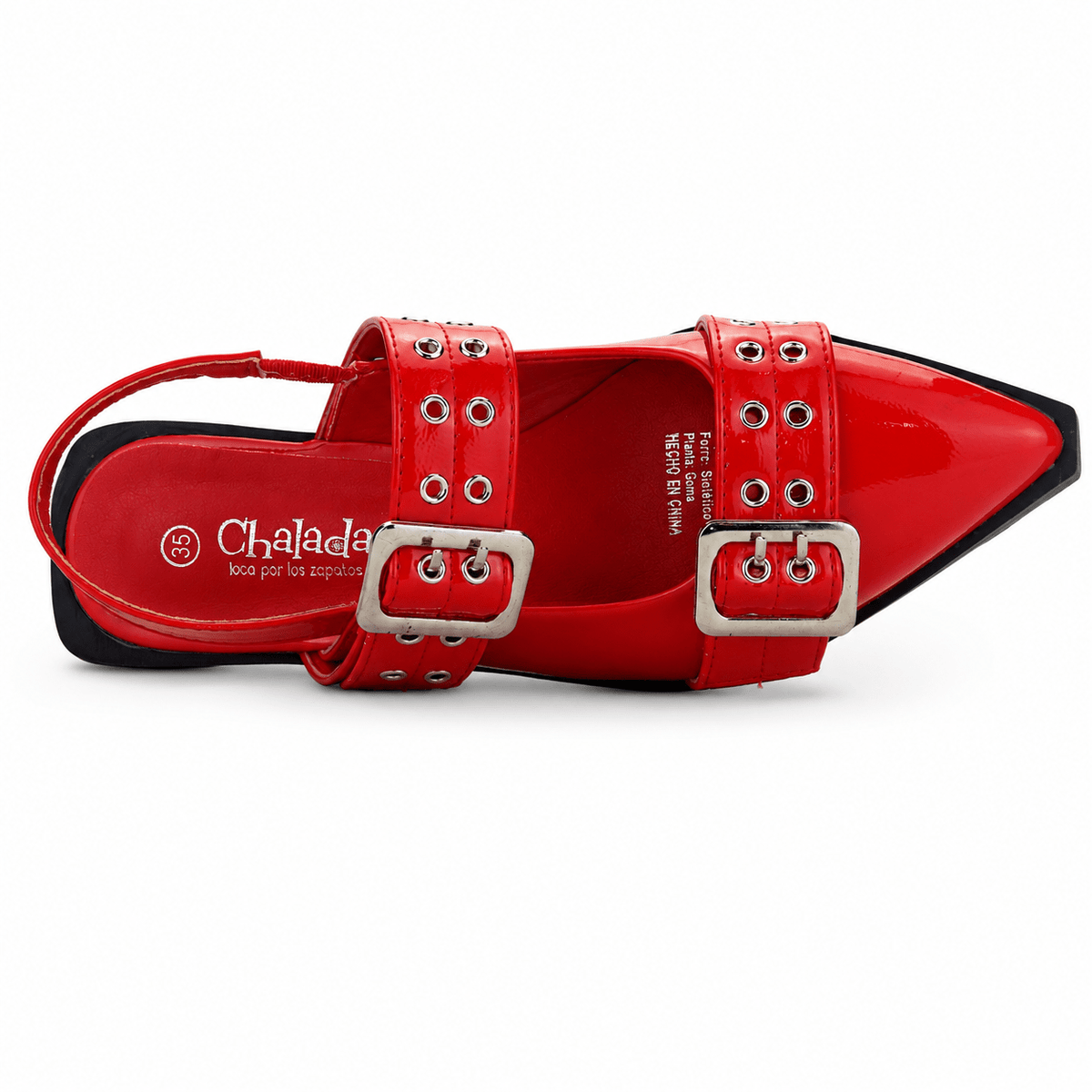 Ballerina Rojo Mujer Casual Chalada Slik Chalada 