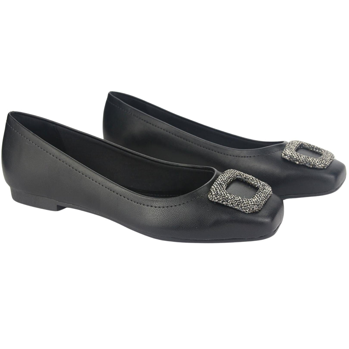 Ballerina Via Marte Mujer 23-13204 N Preto Casual Ballerinas Via Marte 