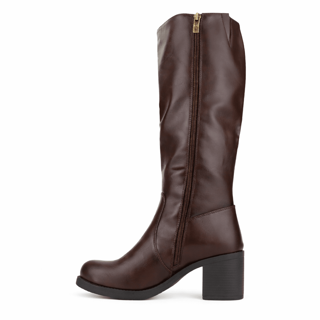 Bota Burdeo Mujer Casual Chalada Prata Botas Taco Chalada 