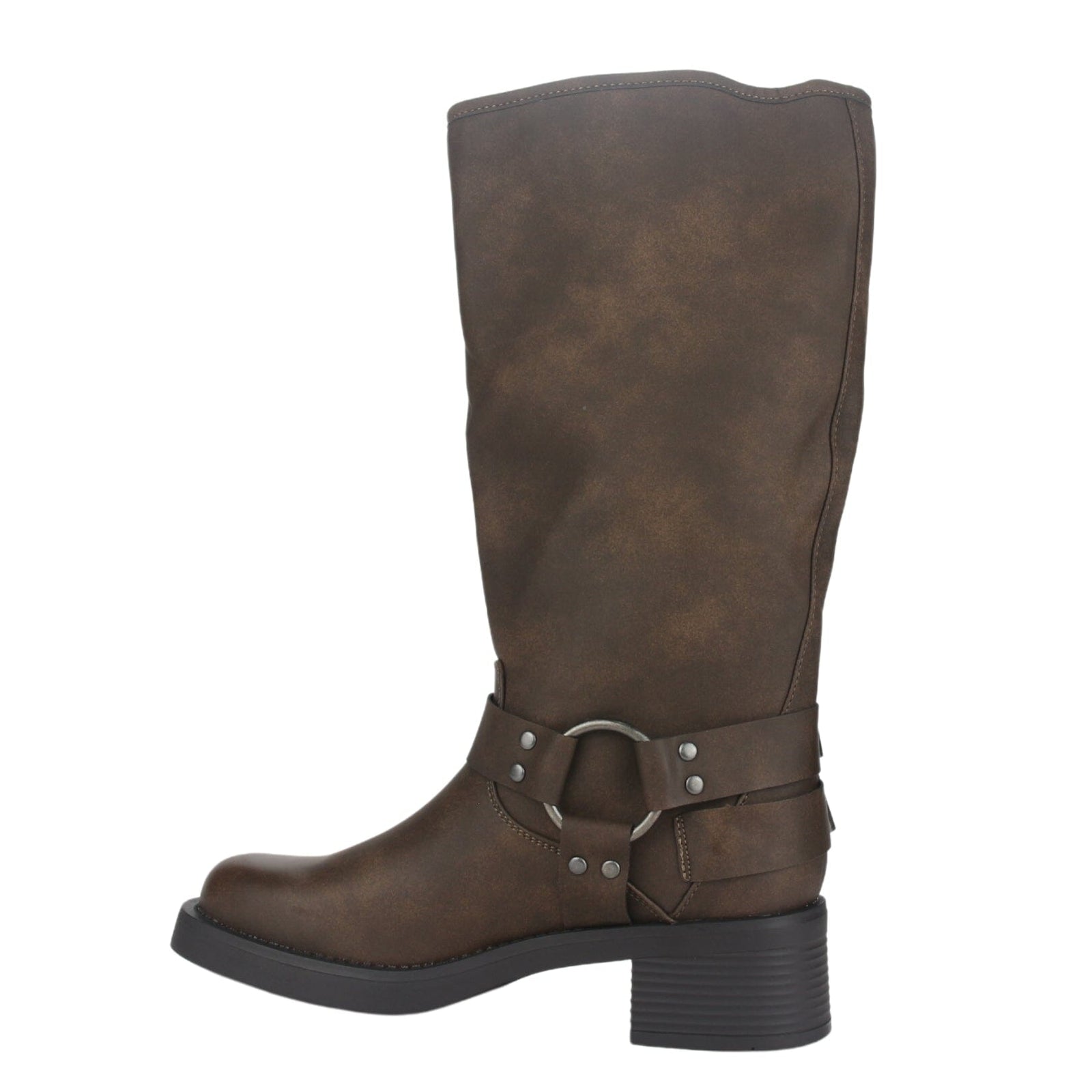 Bota Chalada Mujer Biker-2 Café Casual Botas Taco Chalada 
