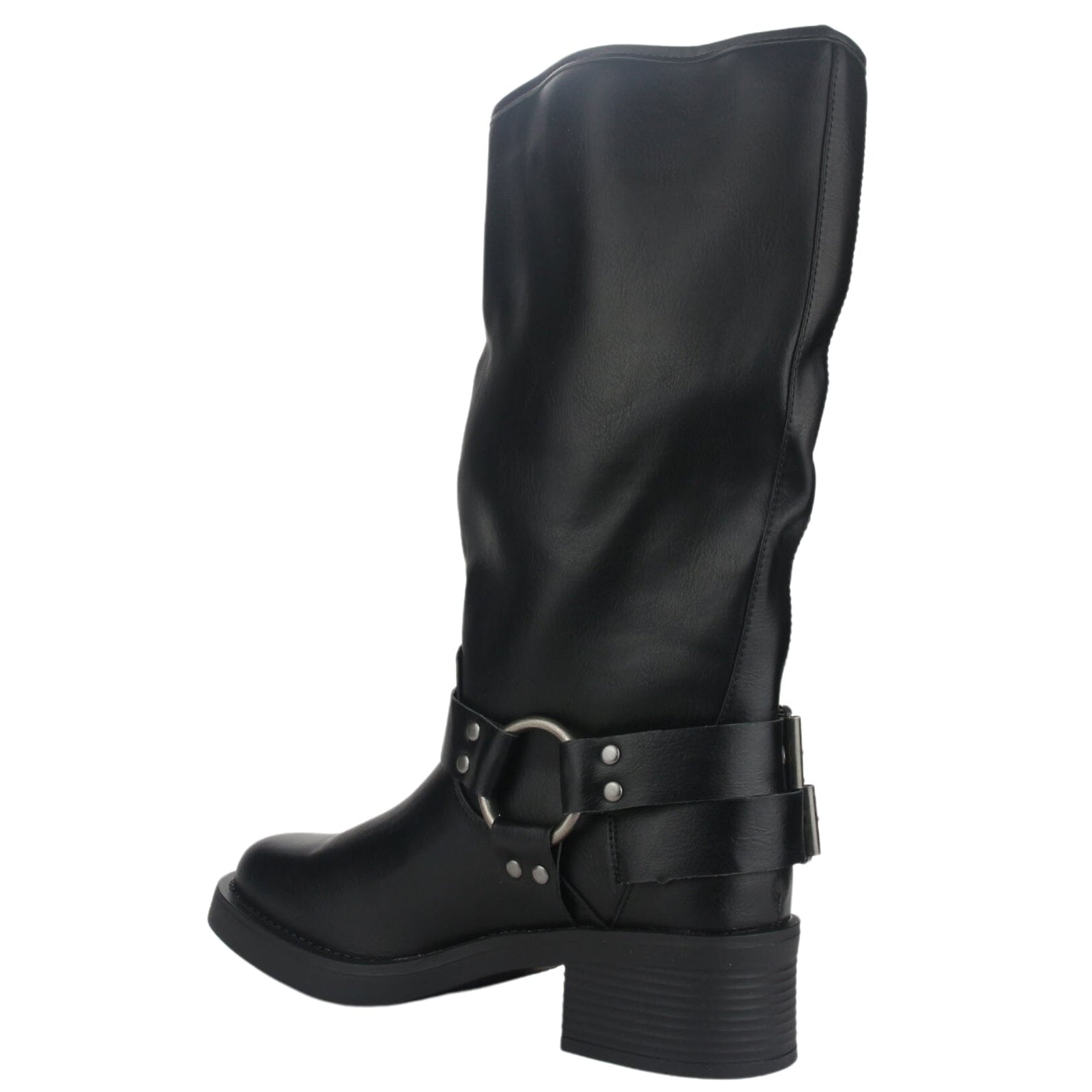 Bota Chalada Mujer Biker-2 Negro Casual Botas Taco Chalada 
