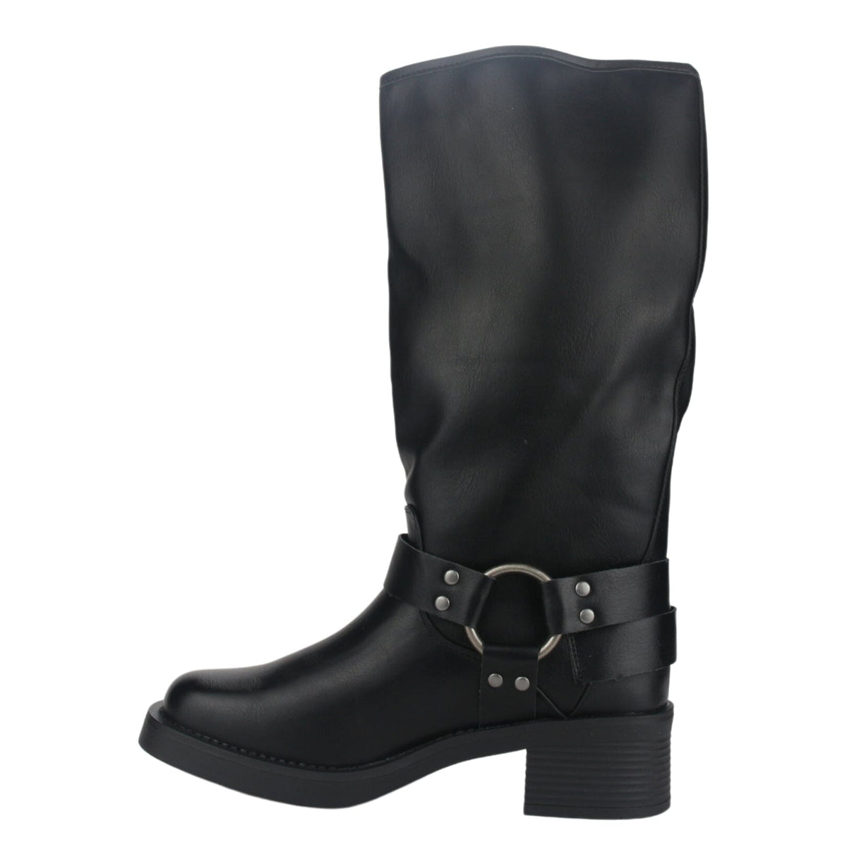 Bota Chalada Mujer Biker-2 Negro Casual Botas Taco Chalada 