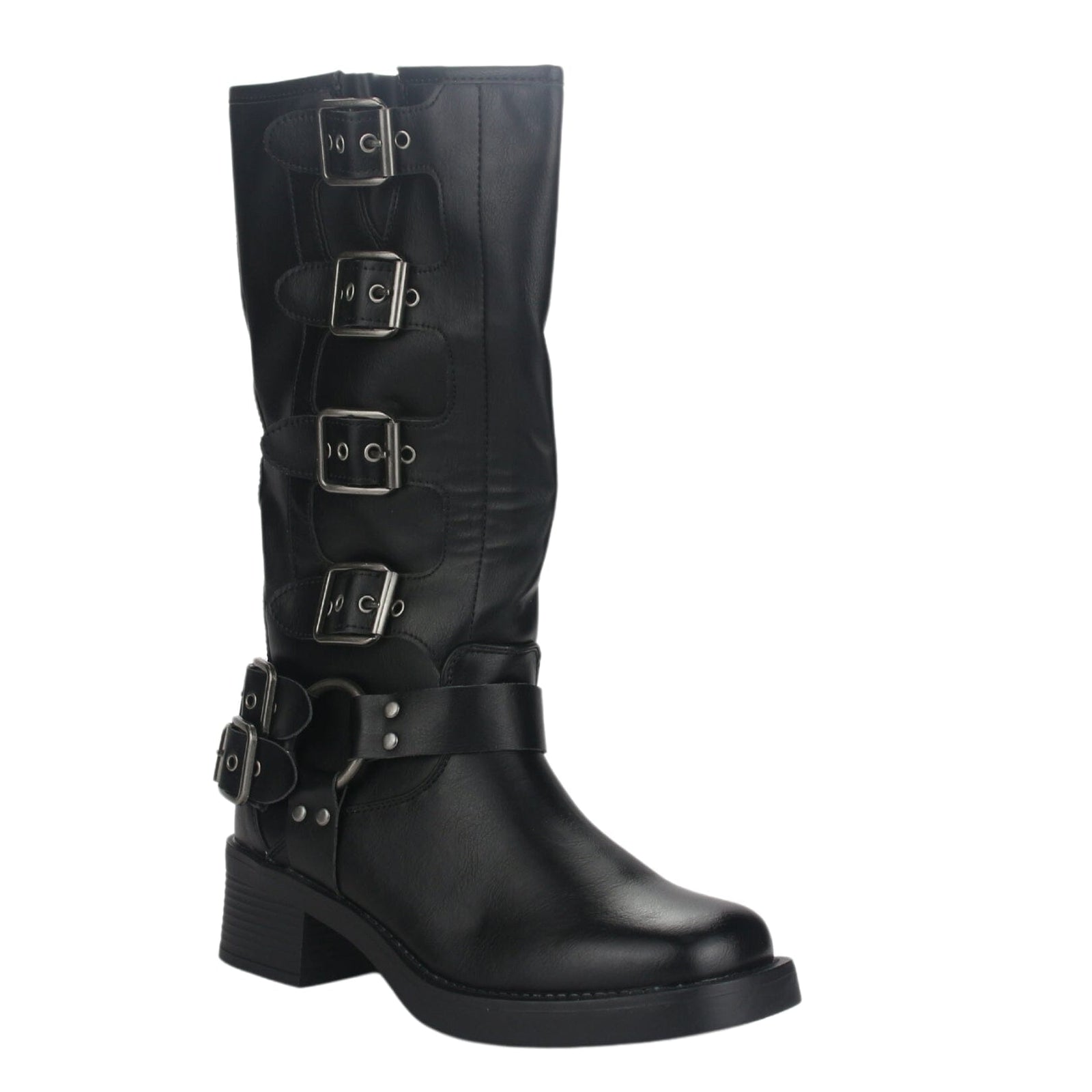 Bota Chalada Mujer Biker-2 Negro Casual Botas Taco Chalada 
