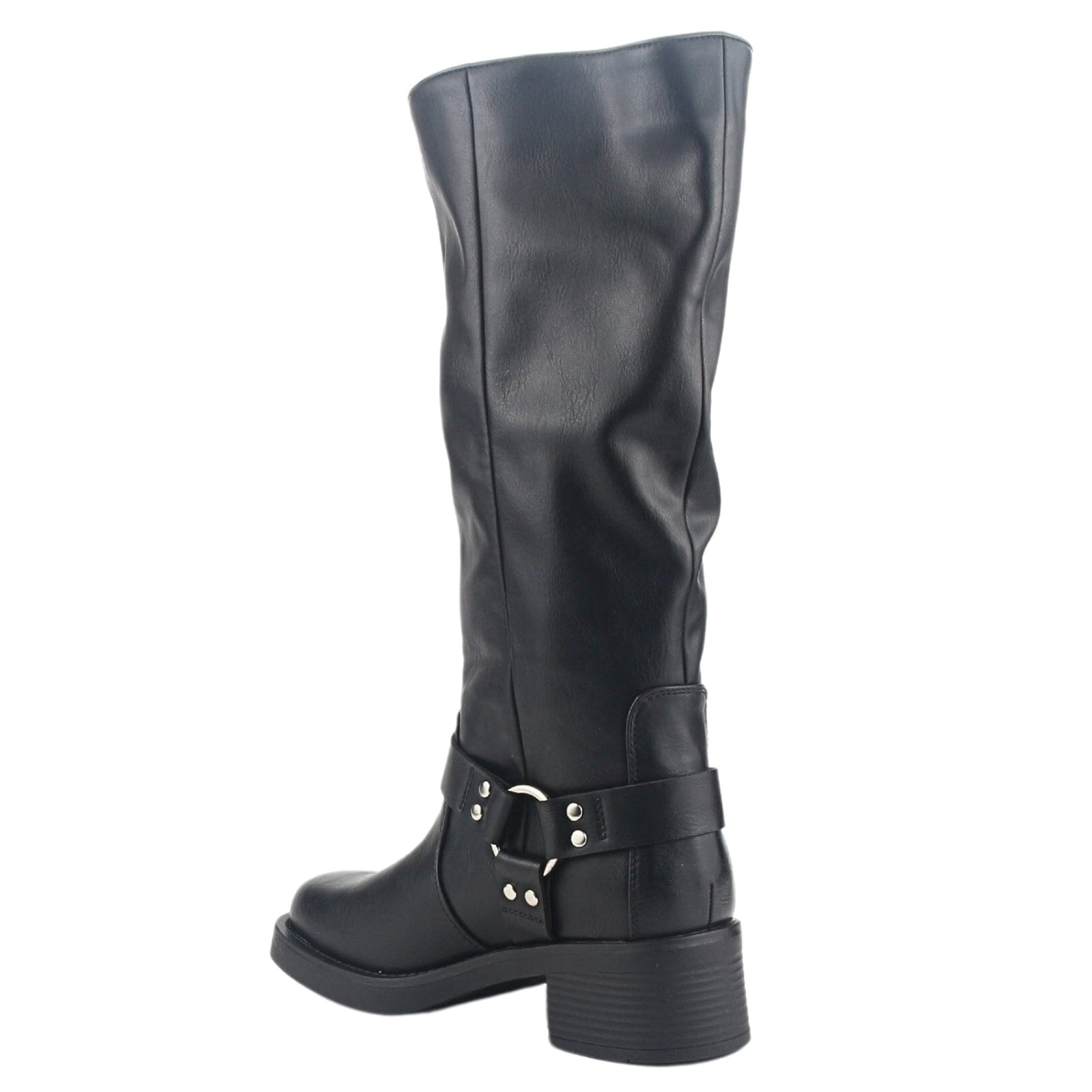 Bota Chalada Mujer Biker-3 Negro Casual Botas Taco Chalada 